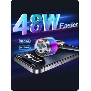 Foto 3 | Transmisor Fm para Auto Bluetooth 5.3 Eo Safe Imports Esi-16055 Multicolor