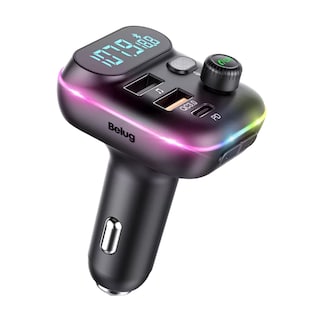 Foto 1 | Transmisor Bluetooth Fm De Auto Manos Libres Belug Cargador 2 Usb