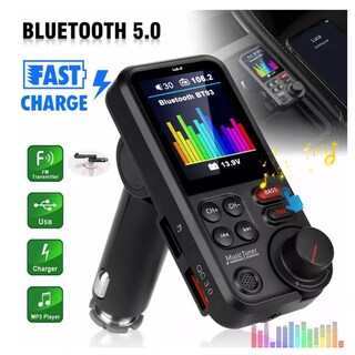 Foto 4 | Transmisor Bluetooth Fm Aux Qc3.0 1.8 Inalámbrico Para Auto Lab.g Negro