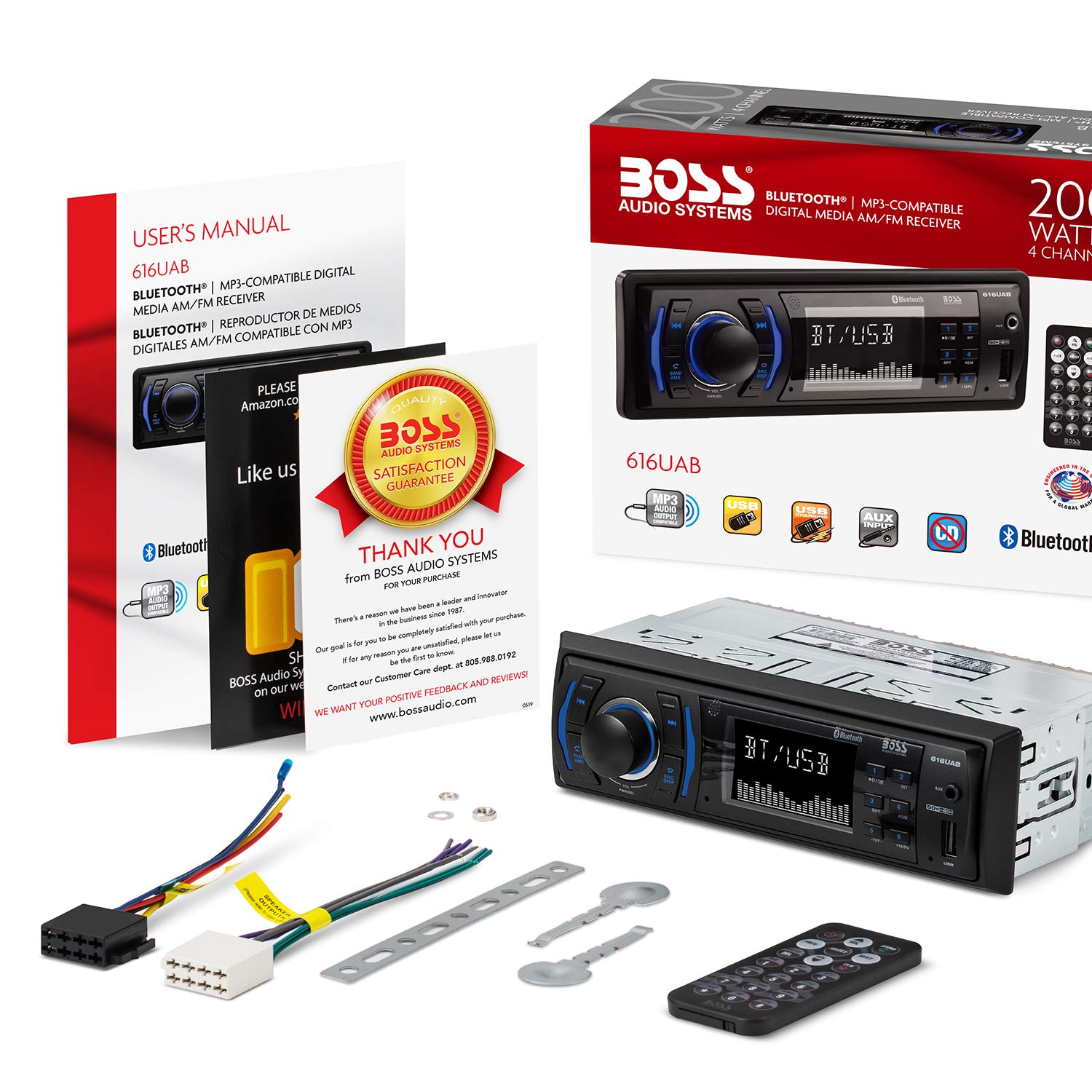 Foto 6 | Venta Internacional - Sistema Estéreo Para Coche Boss Audio Systems 616uab Single Din Bluetooth