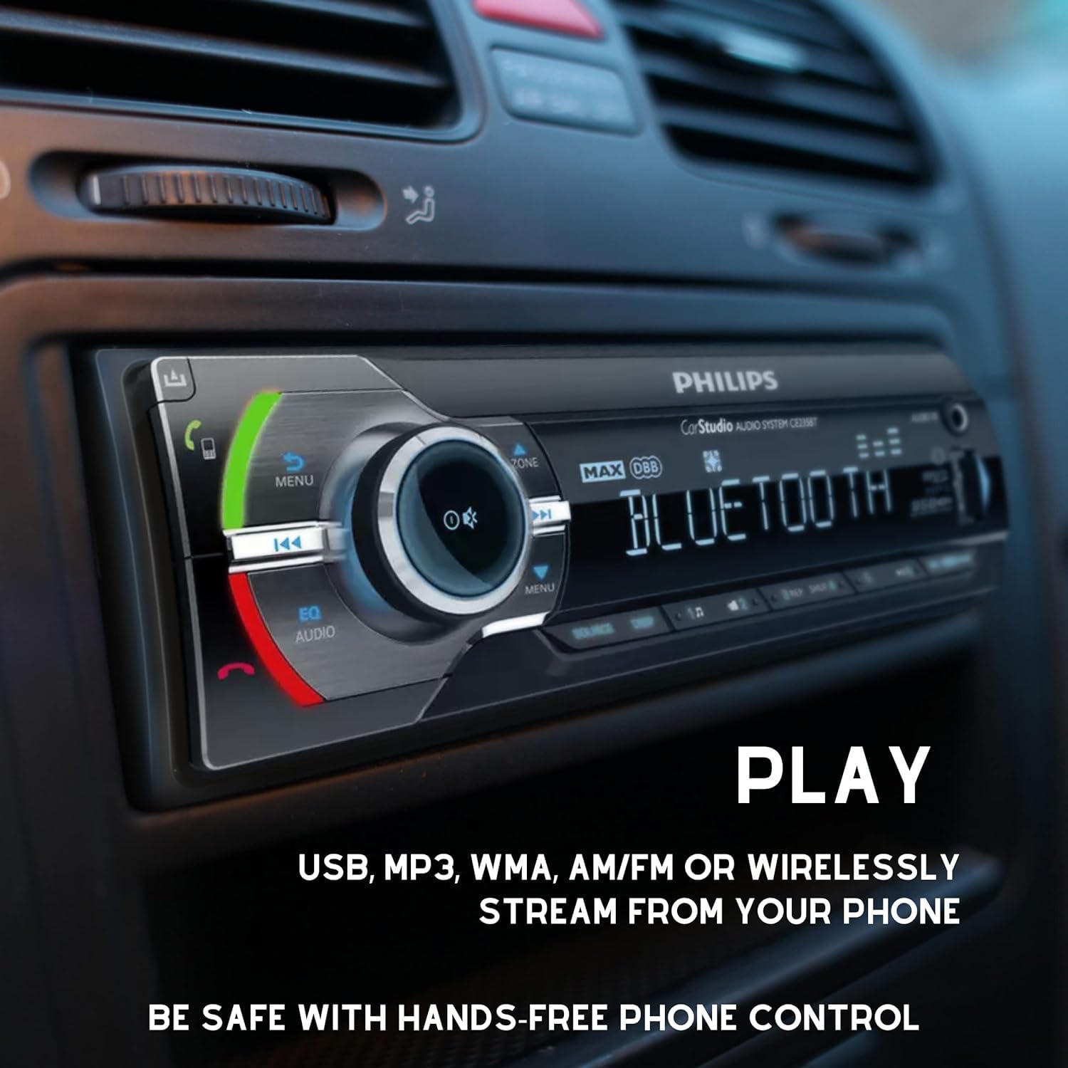 Foto 6 pulgar | Receptor Estéreo Para Coche Philips Digital Media Bluetooth - Venta Internacional