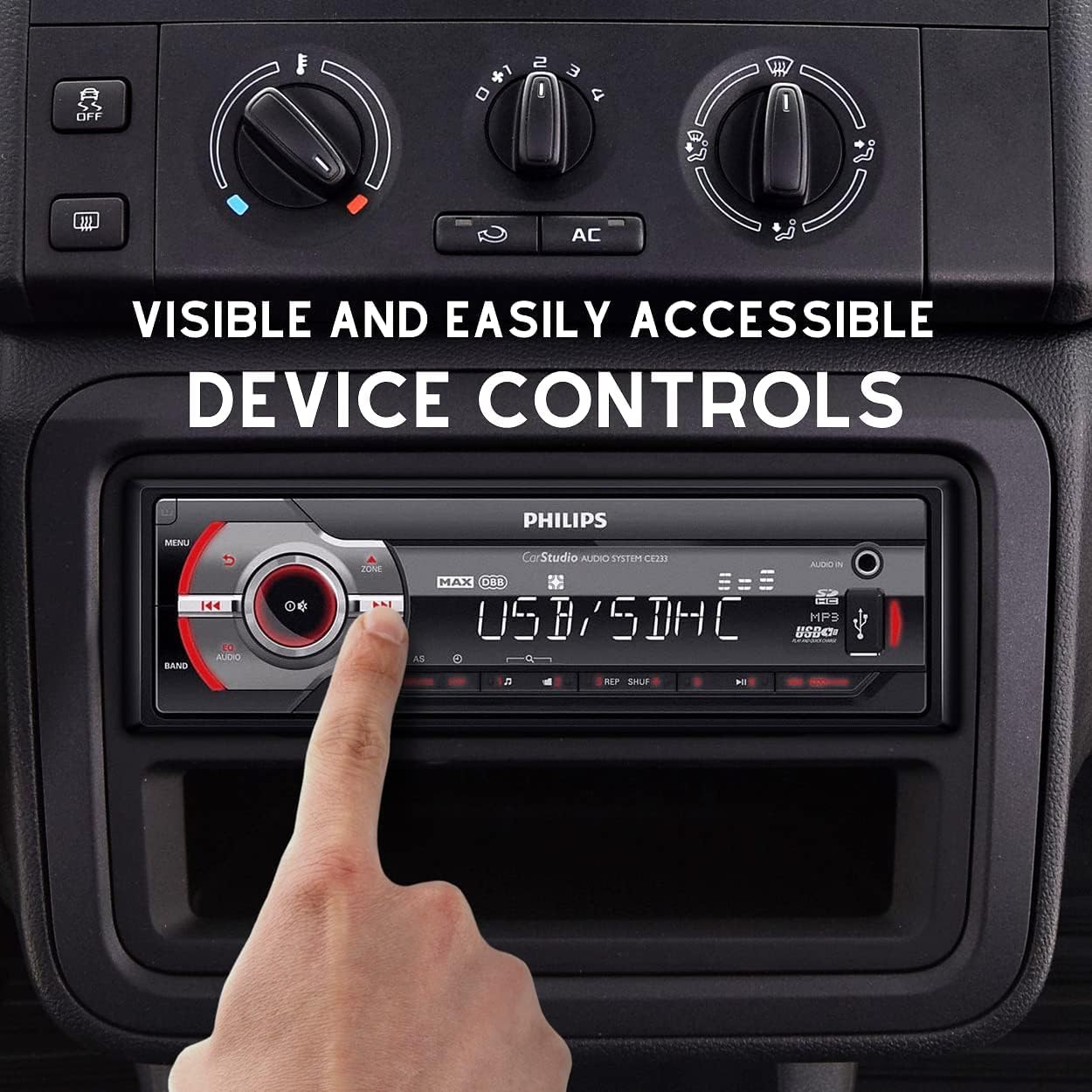 Foto 5 | Receptor Estéreo para Coche Philips Digital Media Am/fm Radio - Venta Internacional