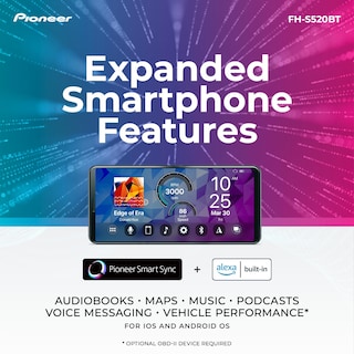 Foto 4 | Autoestéreo Pioneer Fh-s520bt con Bluetooth para Auto-Venta Internacional