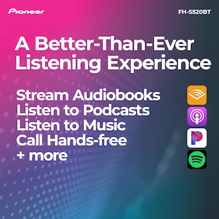 Foto 5 | Autoestéreo Pioneer Fh-s520bt con Bluetooth para Auto-Venta Internacional
