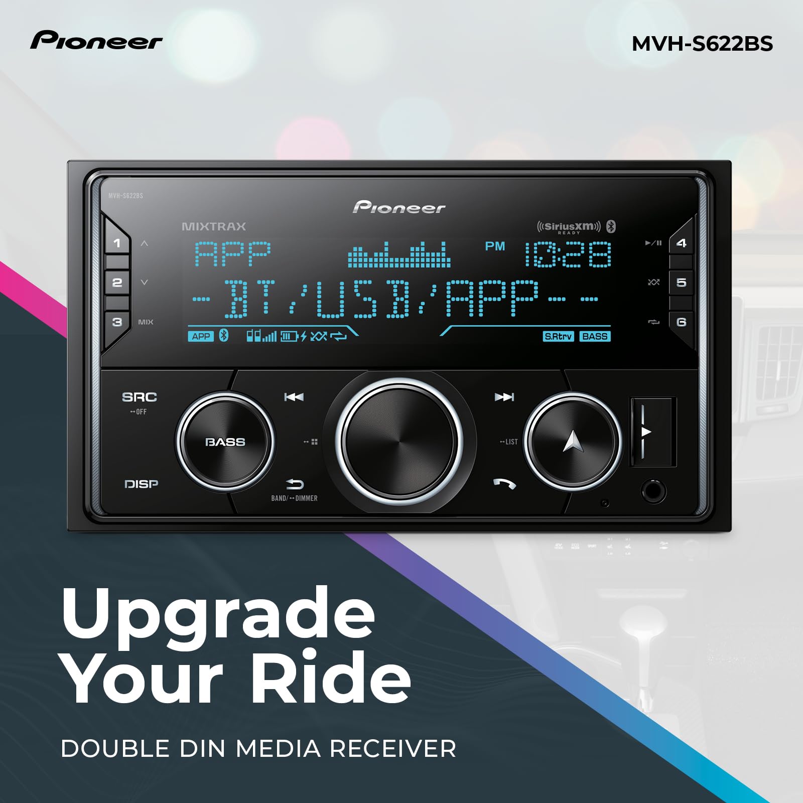 Foto 2 | Autoestéreo Pioneer Mvh-s622bs con Bluetooth para Auto-Venta Internacional