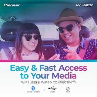 Foto 3 | Autoestéreo Pioneer Mvh-s622bs con Bluetooth para Auto-Venta Internacional