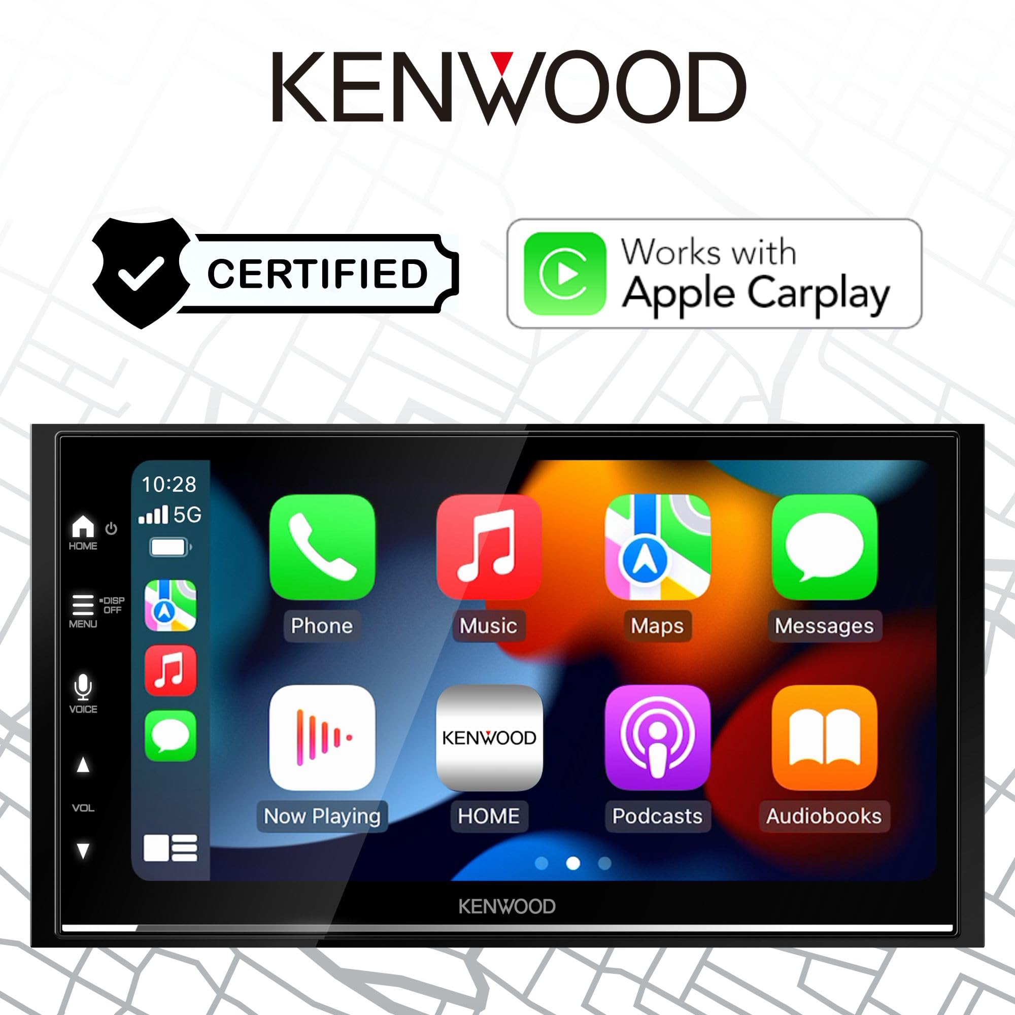 Foto 3 pulgar | Estéreo para Coche Kenwood DMX7709S con Pantalla Táctil 6.8 Pulgadas Carplay/Android - Venta Internacional