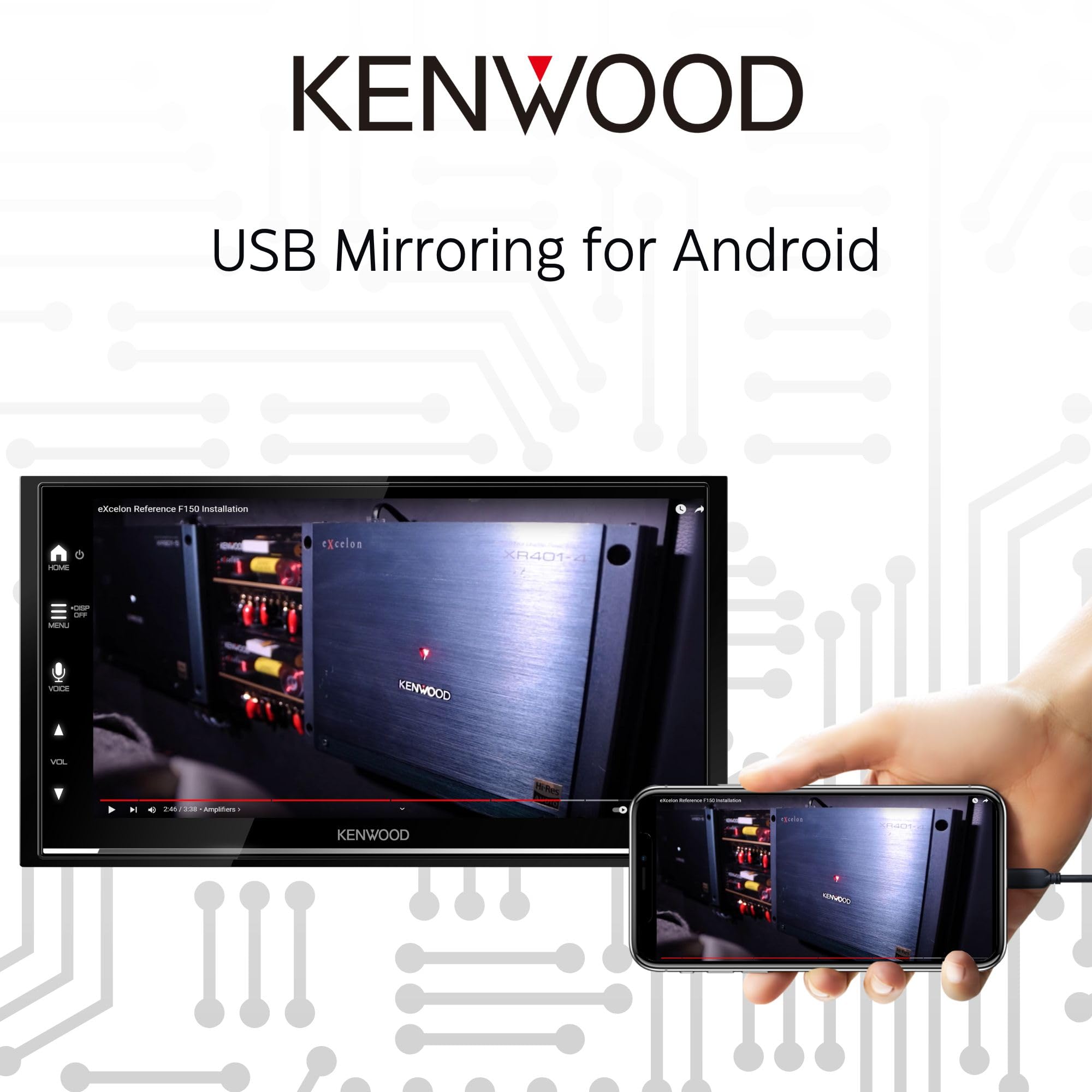 Foto 5 pulgar | Estéreo para Coche Kenwood DMX7709S con Pantalla Táctil 6.8 Pulgadas Carplay/Android - Venta Internacional