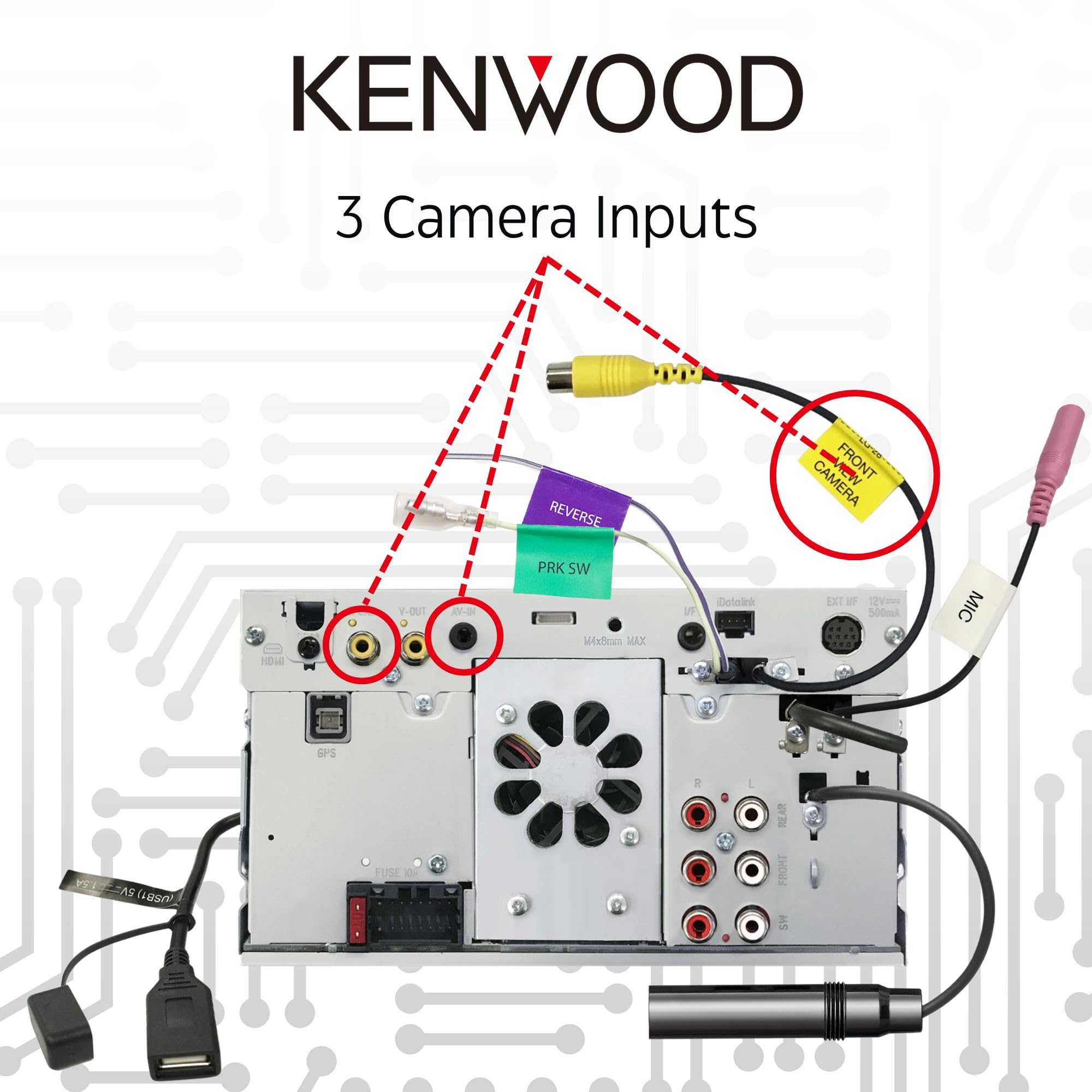 Foto 7 pulgar | Estéreo para Coche Kenwood DMX7709S con Pantalla Táctil 6.8 Pulgadas Carplay/Android - Venta Internacional