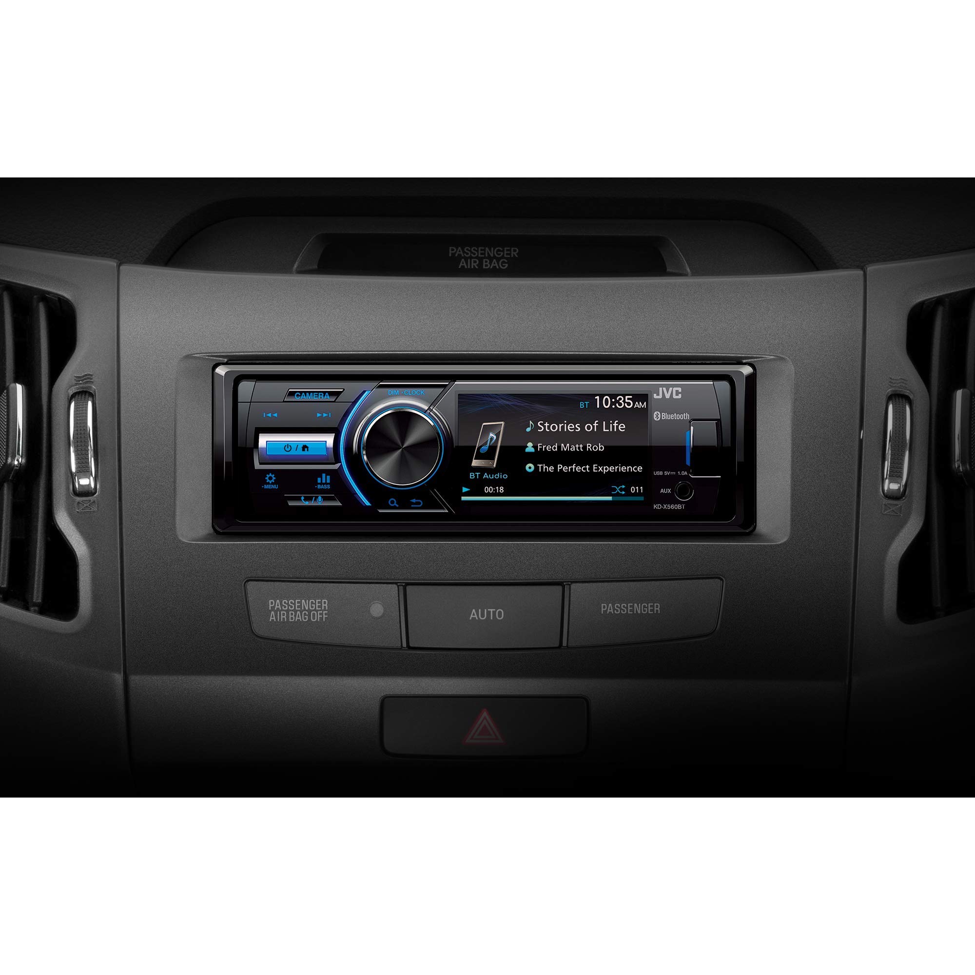 Foto 6 pulgar | Receptor Bluetooth Jvc Kd-x560bt para Automóviles Y Barcos Con Cámara Trasera - Venta Internacional