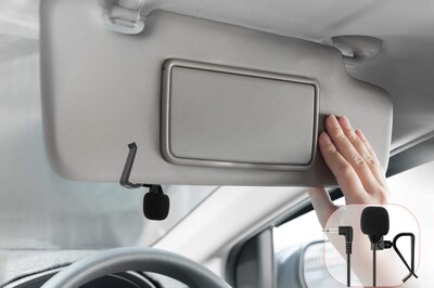Foto 4 | Micrófono de Coche Weishan Montaje Externo 3,5 Mm Cable 5 M - Venta Internacional