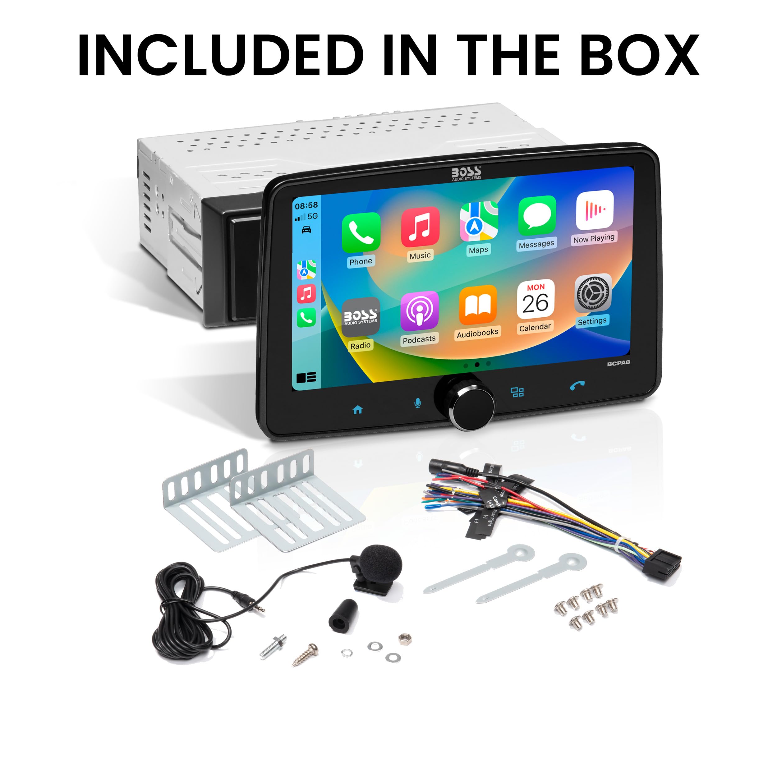 Foto 6 | Estéreo para Coche Boss Audio Bcpa8 Single Din 8'' Apple Carplay - Venta Internacional