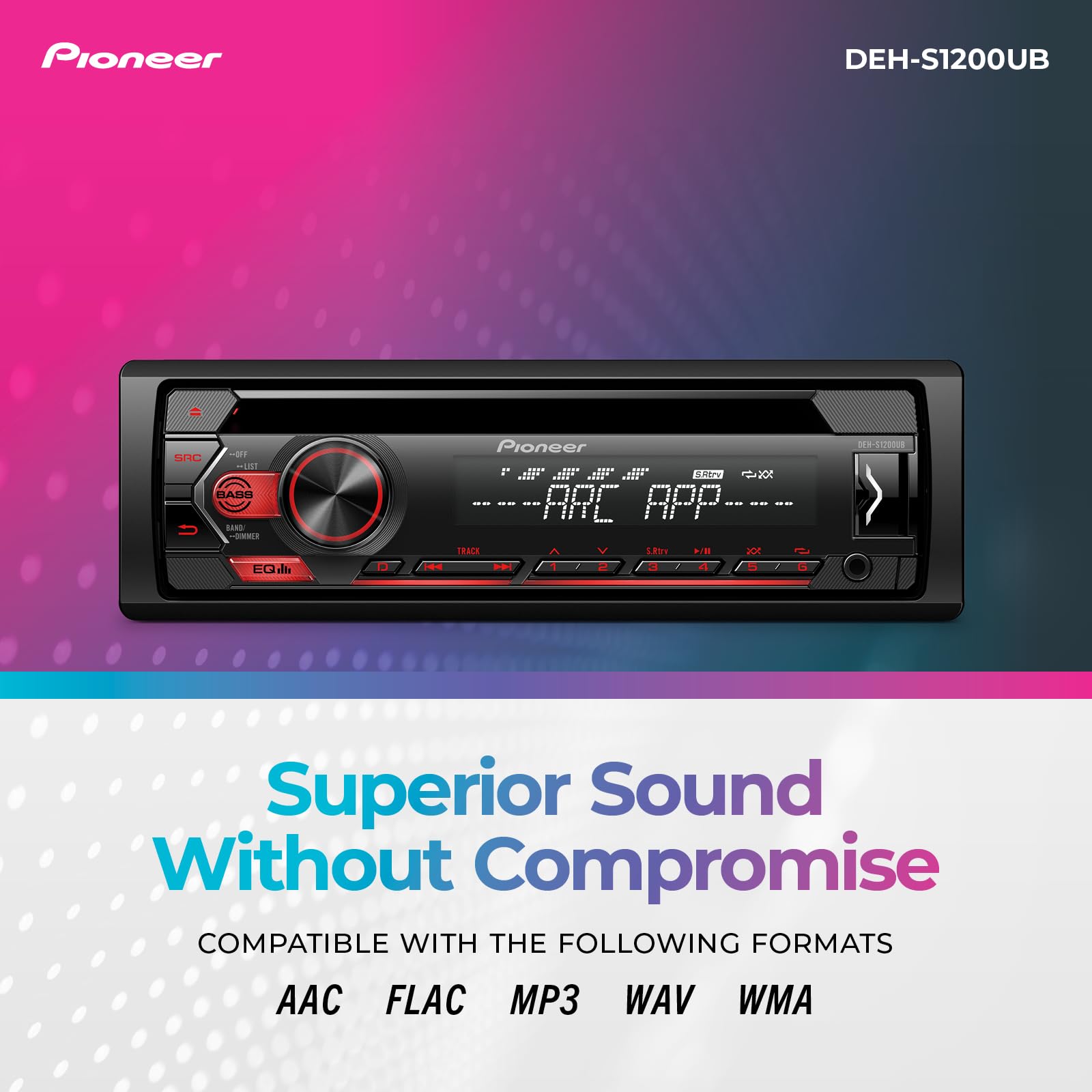 Foto 5 pulgar | Receptor De Cd Pioneer Deh-s1200ub Single Din Con Entradas Usb/aux - Venta Internacional.
