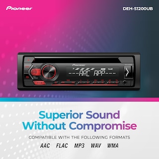 Foto 4 | Receptor De Cd Pioneer Deh-s1200ub Single Din Con Entradas Usb/aux - Venta Internacional.