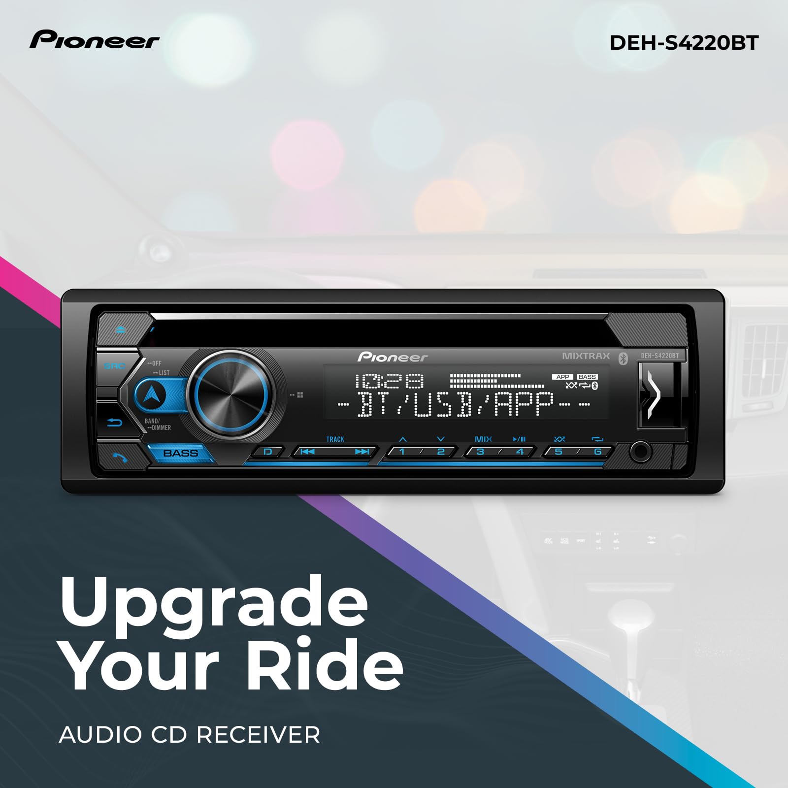 Foto 3 pulgar | Autoestéreo Pioneer Deh-s4220bt con Bluetooth para Auto-Venta Internacional