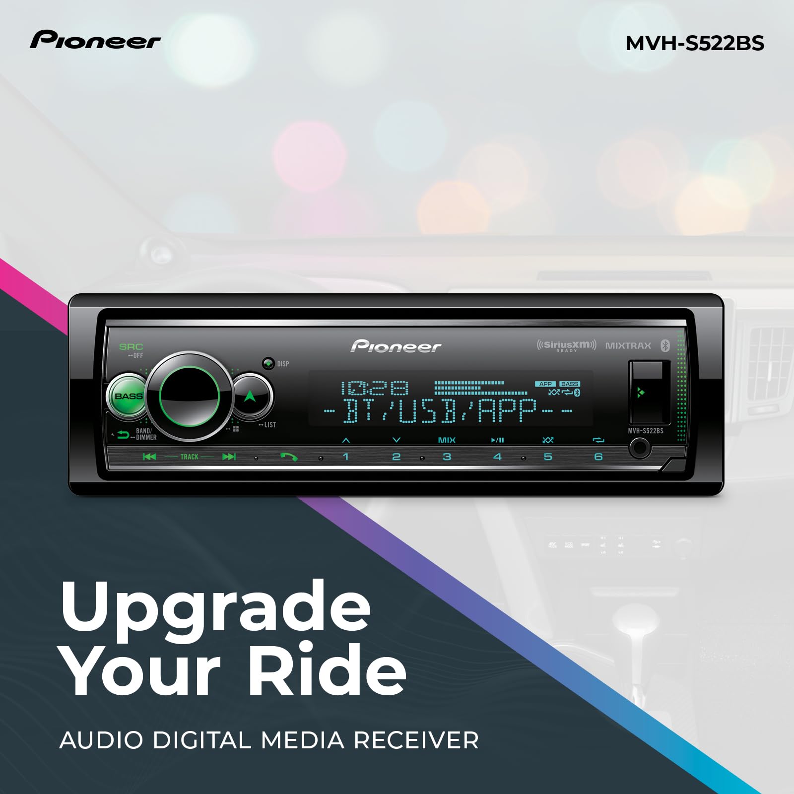 Foto 2 | Autoestéreo Pioneer con Bluetooth para Auto-Venta Internacional