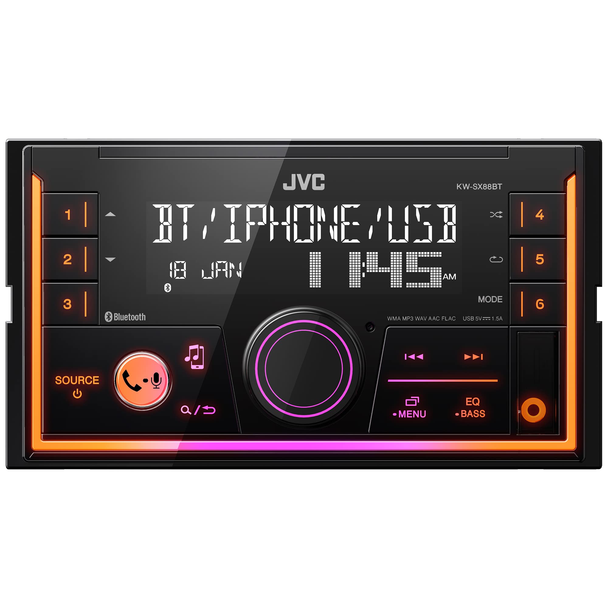 Foto 2 | Estéreo De Coche Jvc Kw-sx88bt Bluetooth Double Din Con Pantalla Lcd - Venta Internacional.