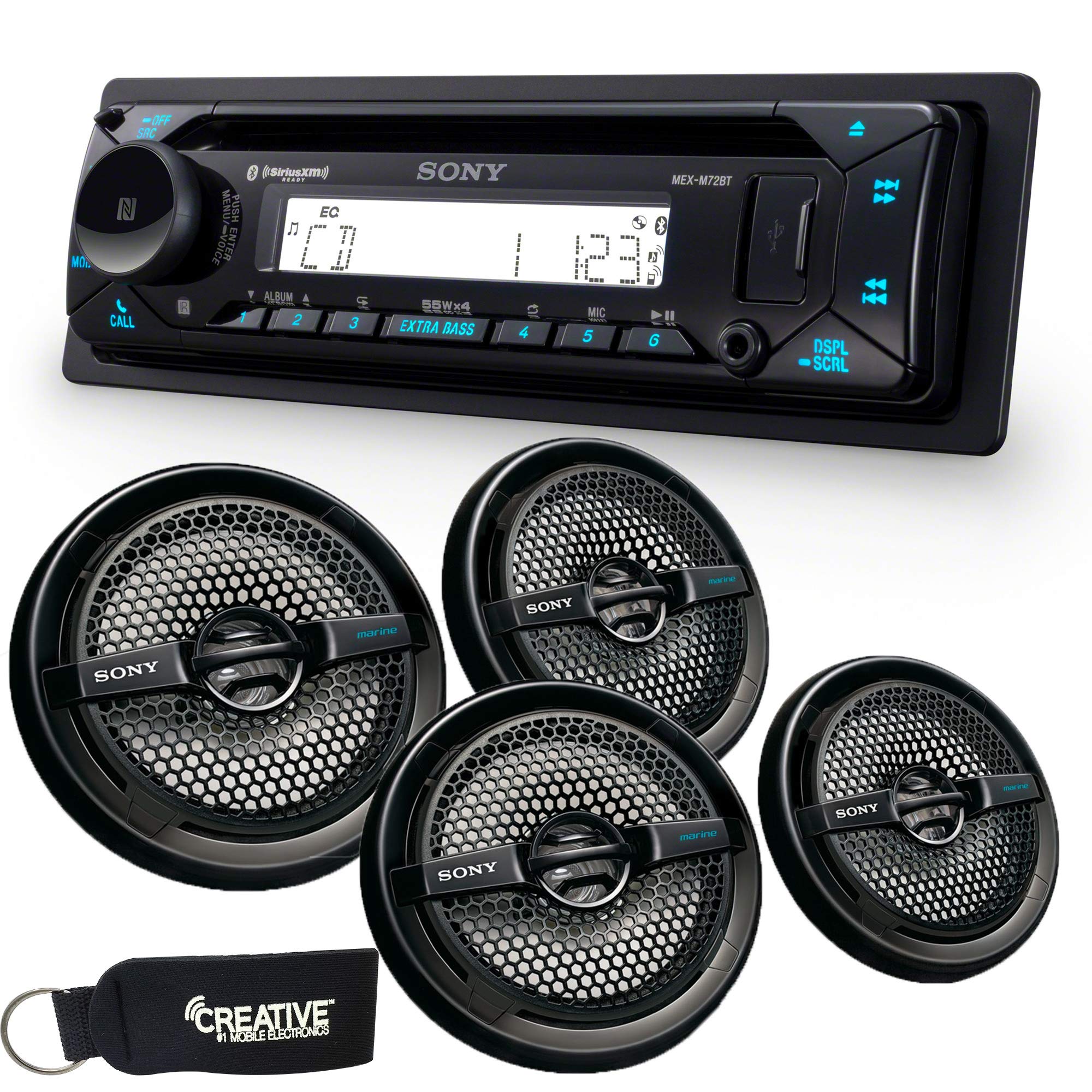 Receptor Bluetooth/CD Marino Sony MEX-M72BT con 4 Altavoces - Venta Internacional