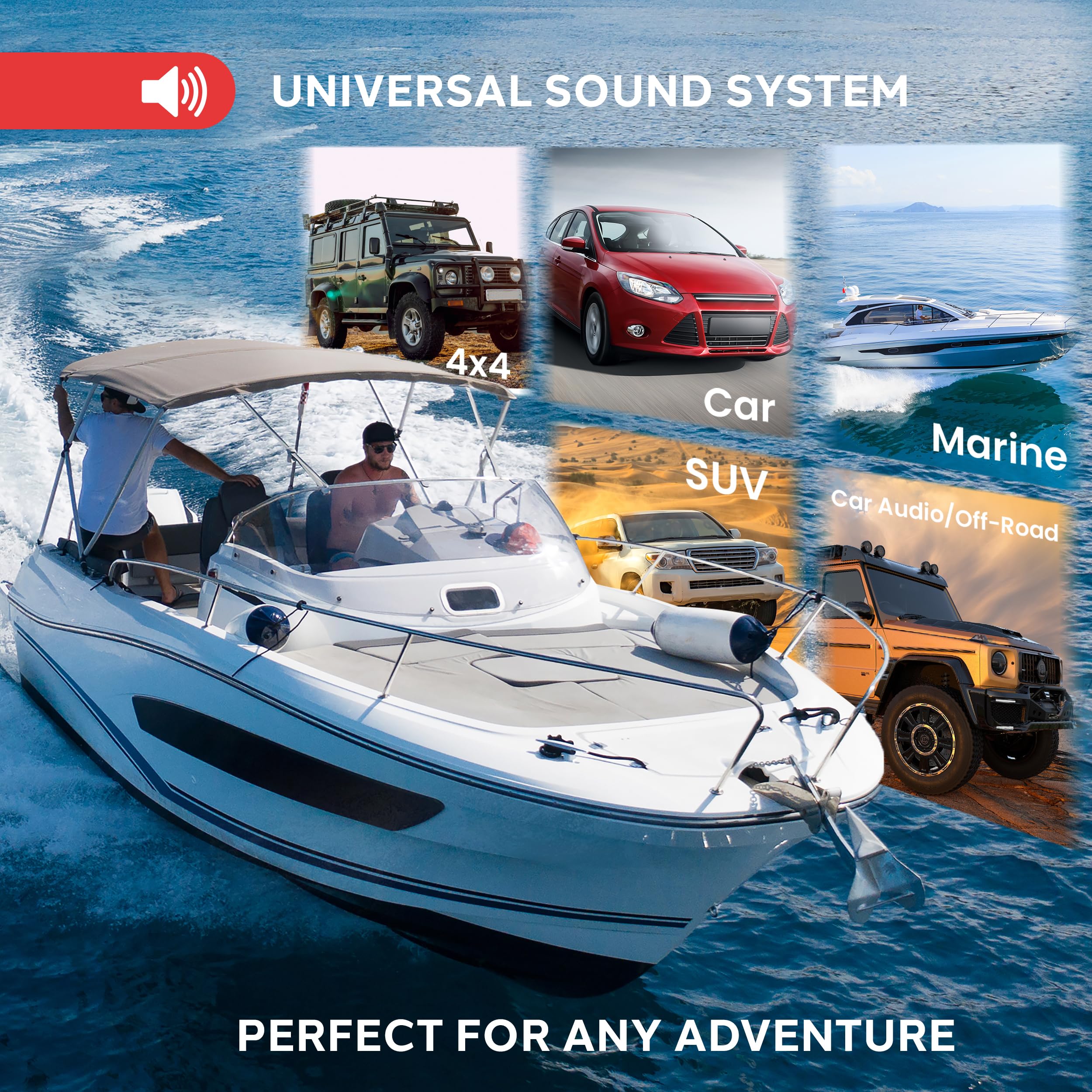 Foto 7 pulgar | Marine Audio Stereo Pyle Inalámbrico Bluetooth Con Altavoz De 6.5 Pulgadas - Venta Internacional.