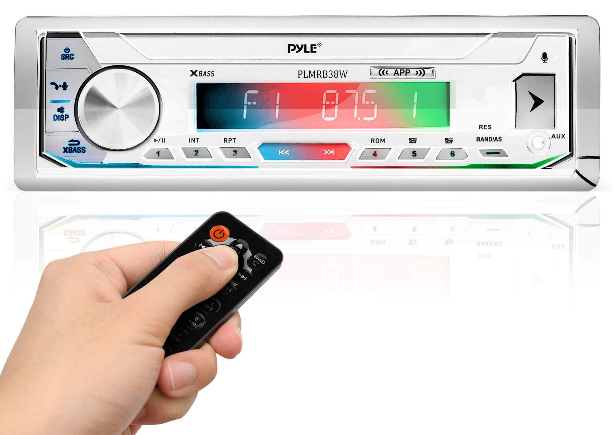 Foto 2 pulgar | Receptor Estéreo Marino Pyle Plmrb39w Am/fm/mp3/usb/aux - Venta Internacional.
