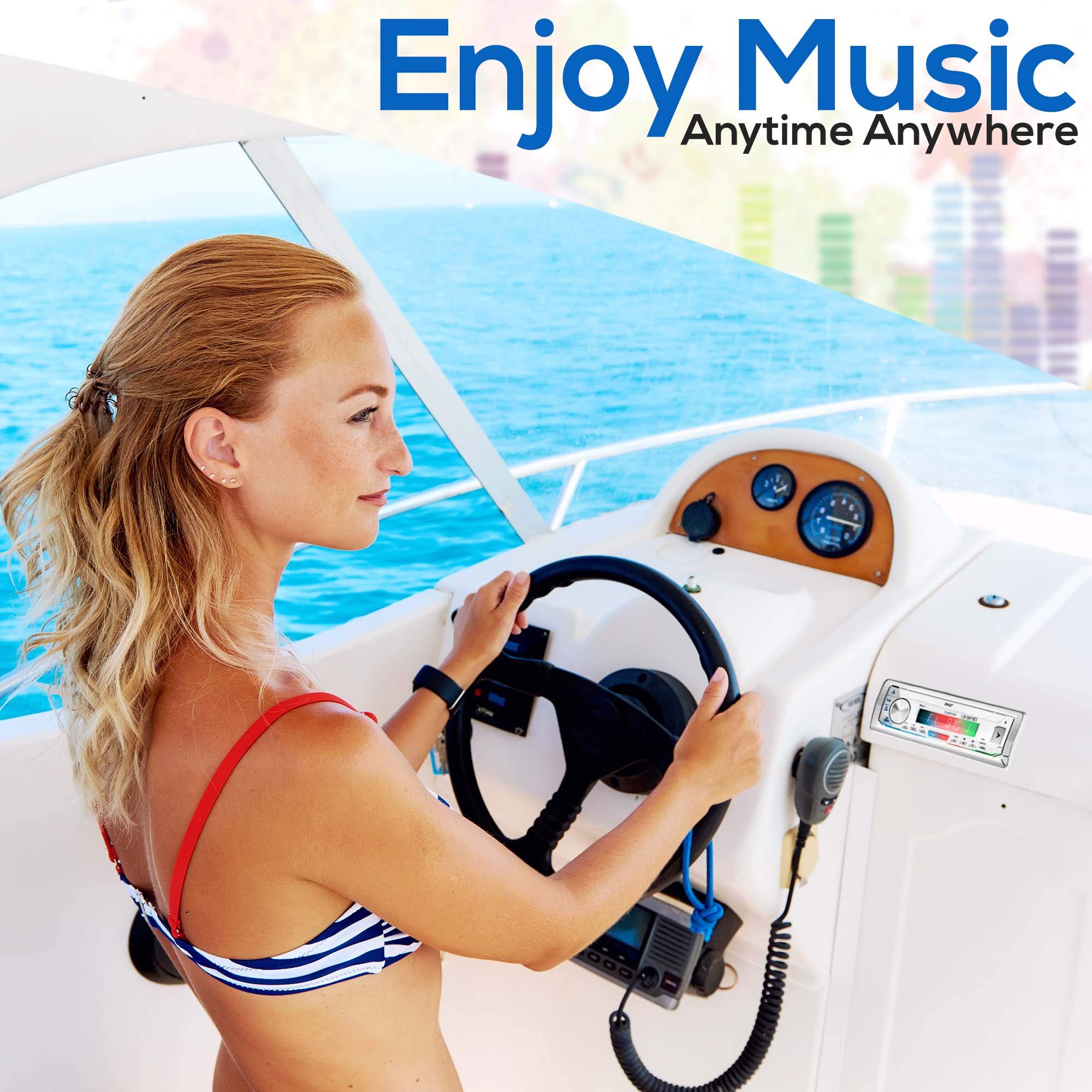 Foto 6 | Receptor Estéreo Marino Pyle Plmrb39w Am/fm/mp3/usb/aux - Venta Internacional.