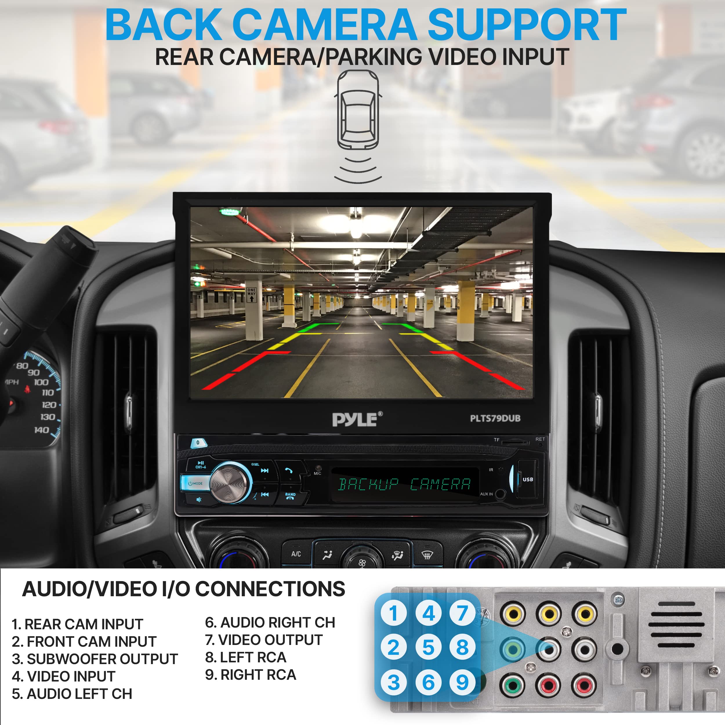 Foto 4 pulgar | Receptor De Vídeo Estéreo Para Coche Pyle Plts73ub.5 Bt Con Manos Libres - Venta Internacional.