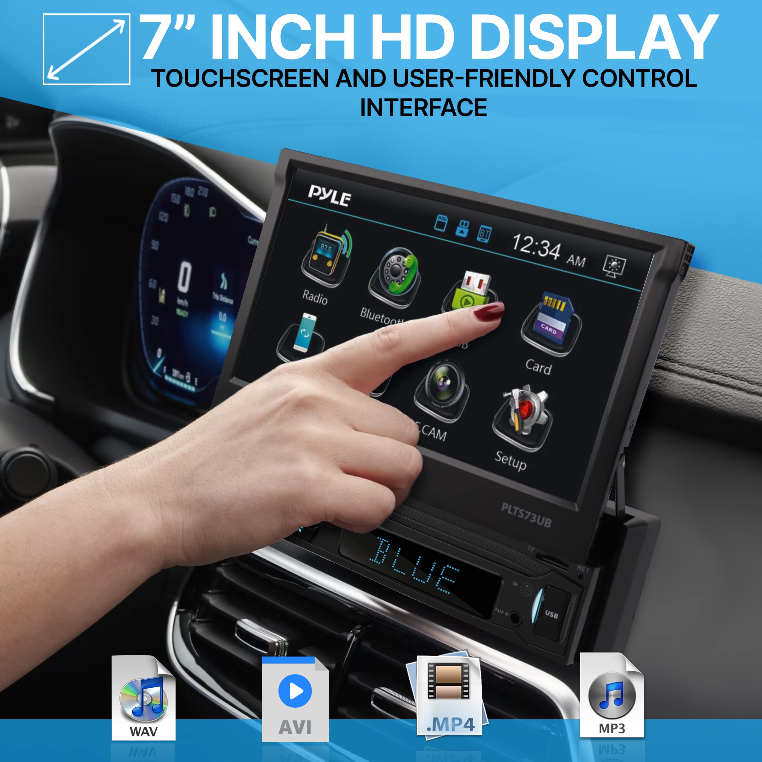Foto 5 pulgar | Receptor De Vídeo Estéreo Para Coche Pyle Plts73ub.5 Bt Con Manos Libres - Venta Internacional.