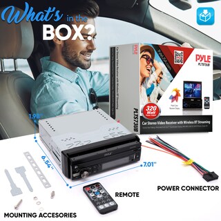 Foto 7 | Receptor De Vídeo Estéreo Para Coche Pyle Plts73ub.5 Bt Con Manos Libres - Venta Internacional.