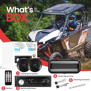 Foto 2 | Estéreo Bluetooth Para Coche Pyle Single Din Con Altavoces De 6.5 Pulgadas - Venta Internacional.