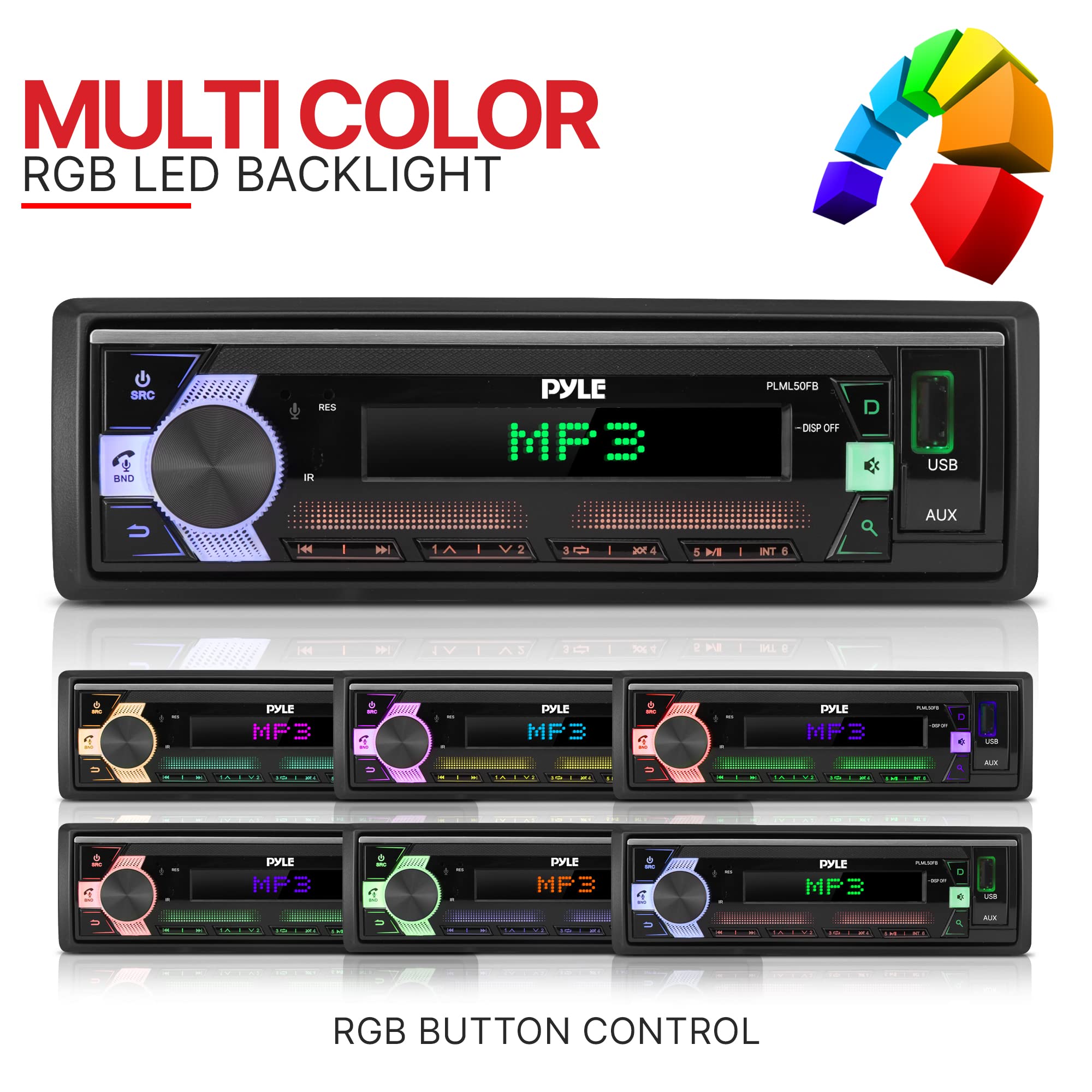 Foto 4 pulgar | Receptor Estéreo Bluetooth Para Unidad Principal Pyle Plml50fb, Color Negro - Venta Internacional.