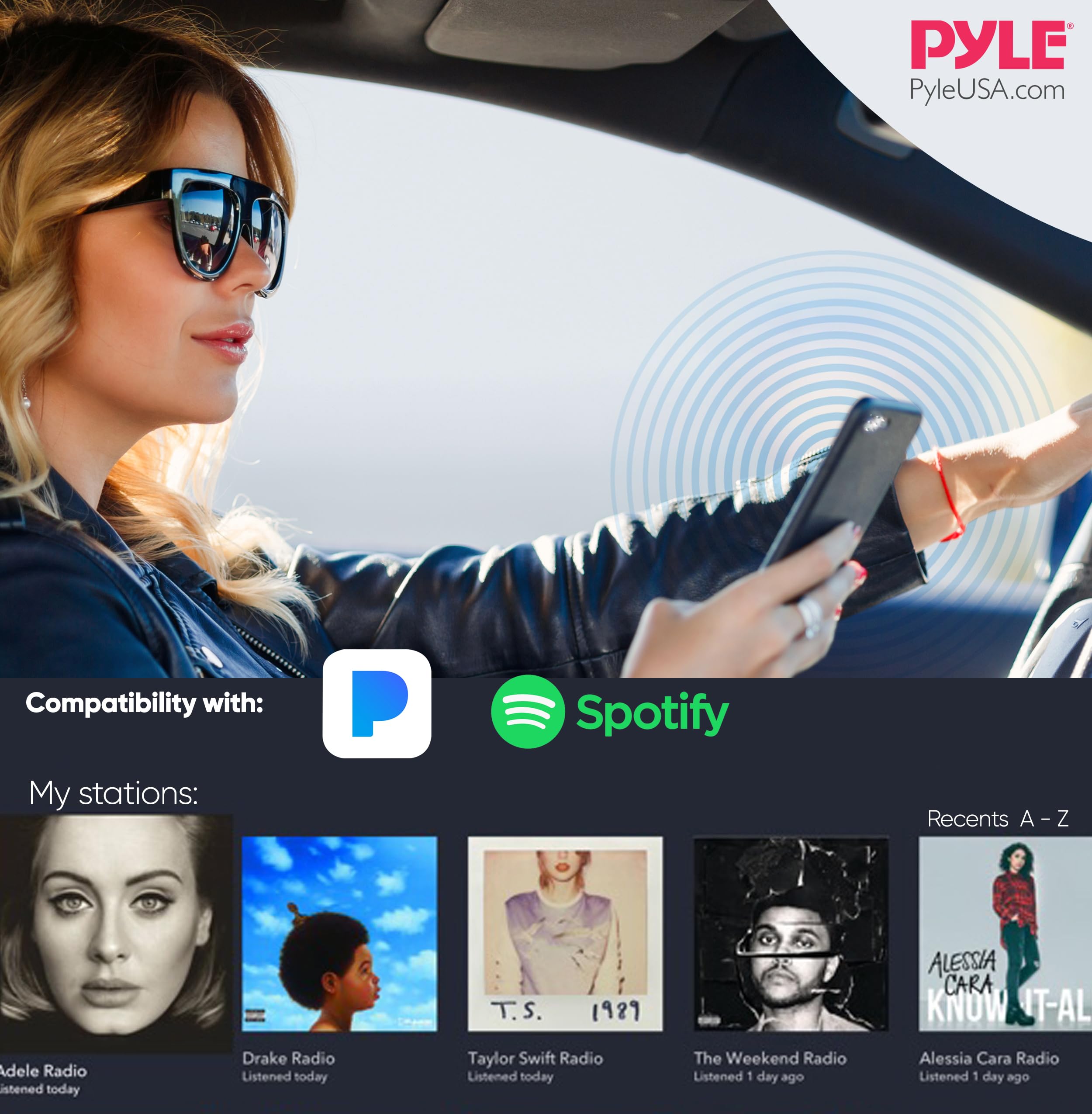 Foto 7 pulgar | Receptor Estéreo Bluetooth Para Unidad Principal Pyle Plml50fb, Color Negro - Venta Internacional.