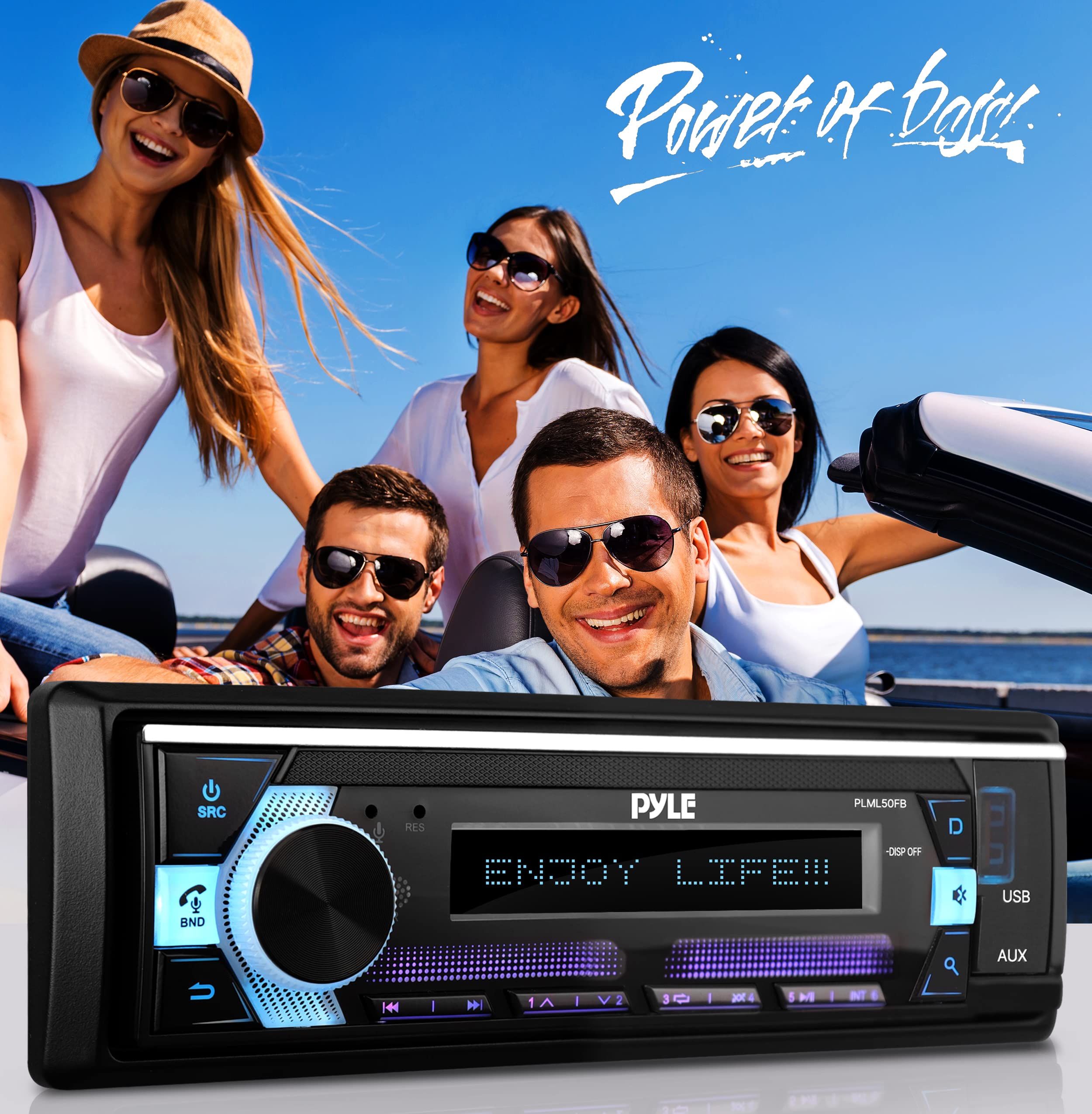 Foto 8 pulgar | Receptor Estéreo Bluetooth Para Unidad Principal Pyle Plml50fb, Color Negro - Venta Internacional.