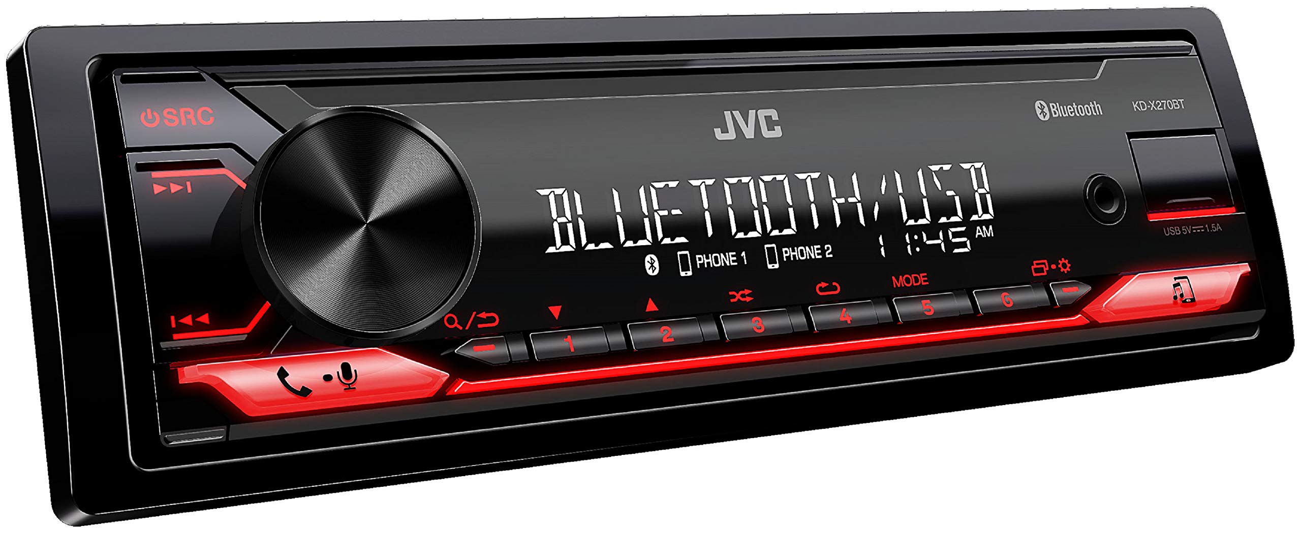 Foto 3 pulgar | Estéreo De Coche Jvc Kd-x270bt Bluetooth Con Puerto Usb 50 W Single Din - Venta Internacional.