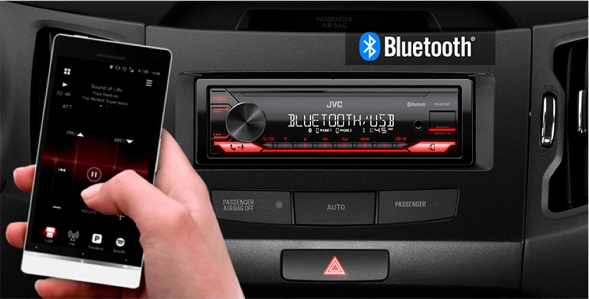 Foto 5 pulgar | Estéreo De Coche Jvc Kd-x270bt Bluetooth Con Puerto Usb 50 W Single Din - Venta Internacional.