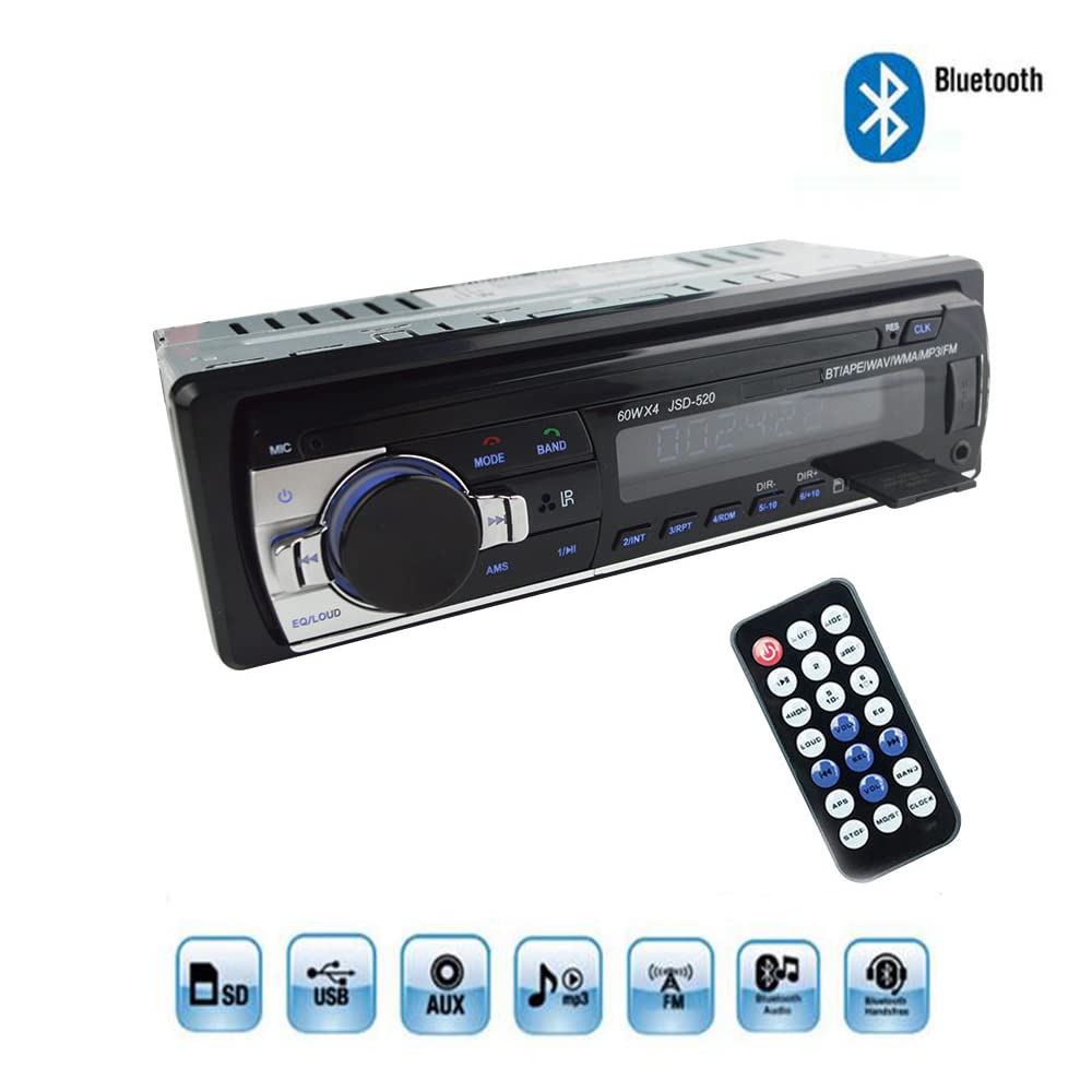 Foto 2 | Estéreo Digital Para Coche Con Bluetooth De Un Solo Din, Usb, Sd, Audio, Mp3/fm - Venta Internacional.