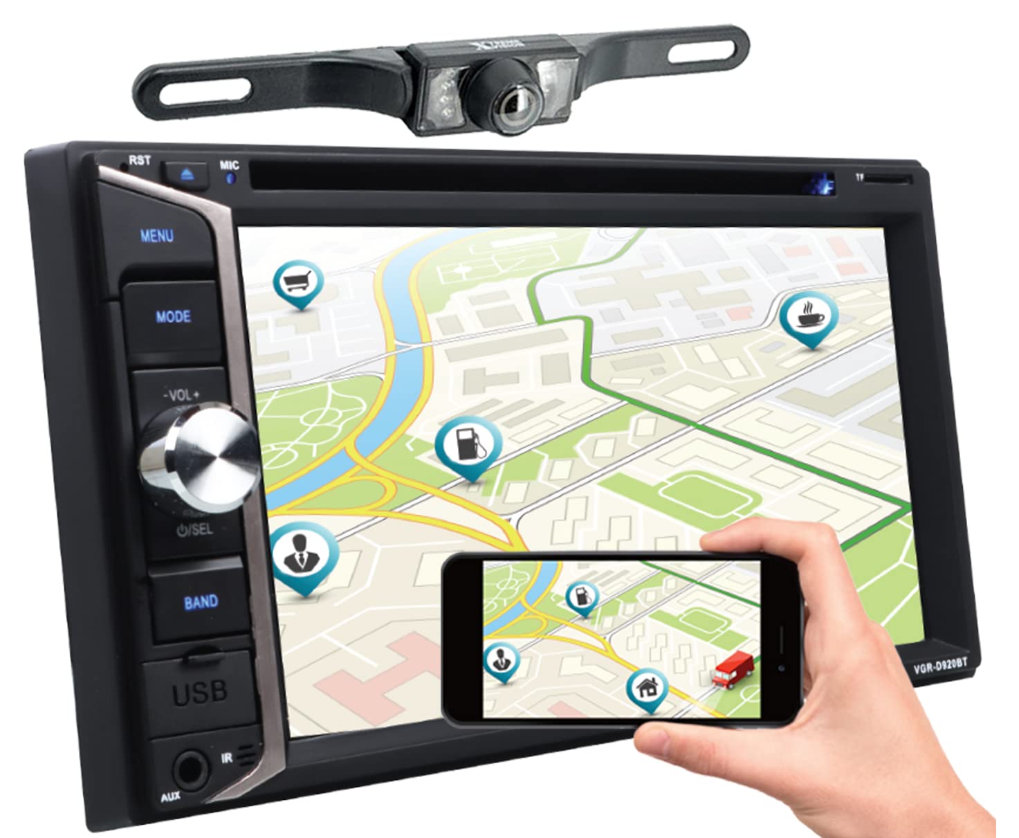 Foto 2 pulgar | Receptor Estéreo Para Coche Gravity D920bt Con Pantalla Táctil Hd De 6.2 Pulgadas - Venta Internacional.