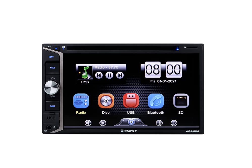 Foto 4 pulgar | Receptor Estéreo Para Coche Gravity D920bt Con Pantalla Táctil Hd De 6.2 Pulgadas - Venta Internacional.