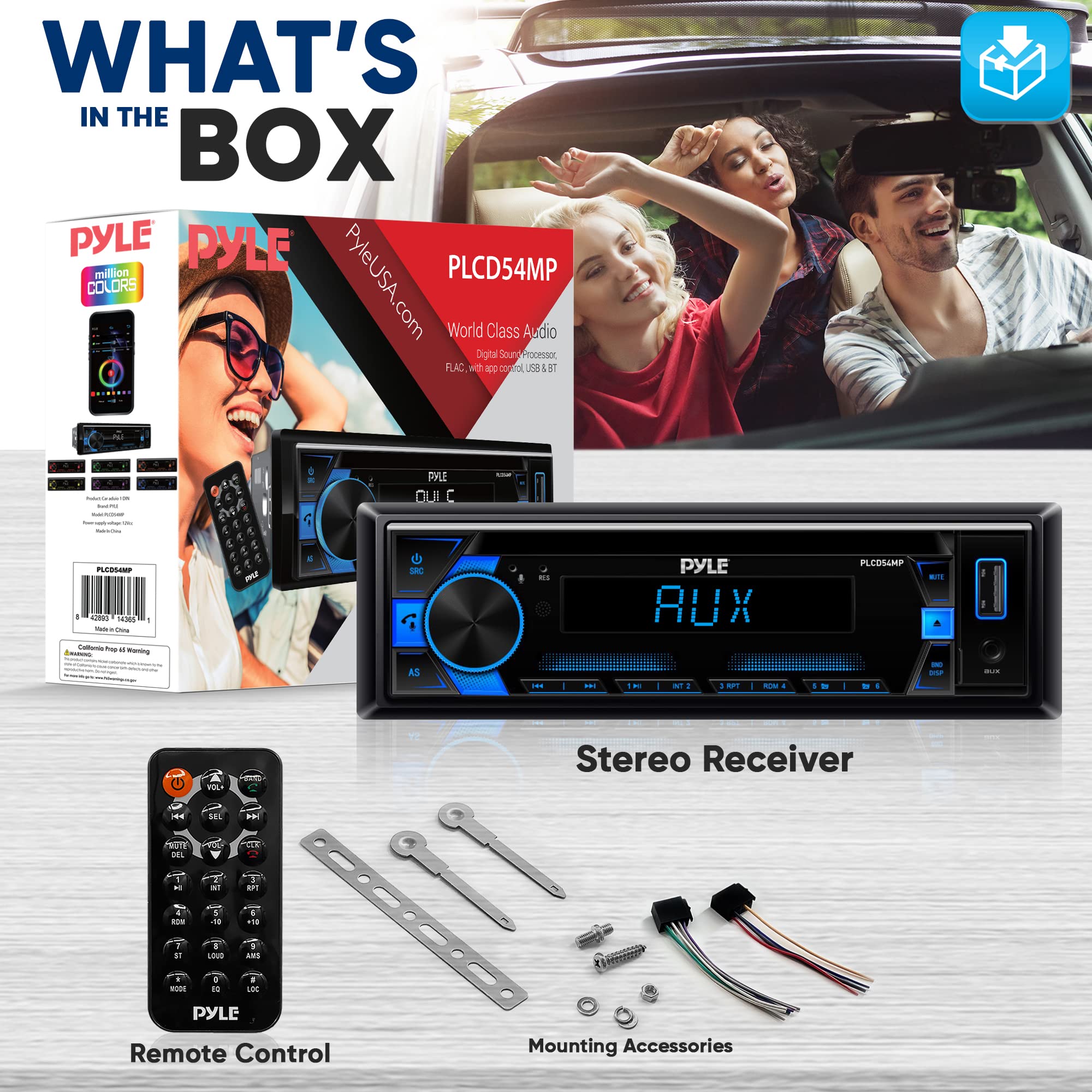 Foto 3 pulgar | Receptor Estéreo Pyle Mp3 Amplificador De Potencia Bluetooth 240w - Venta Internacional.