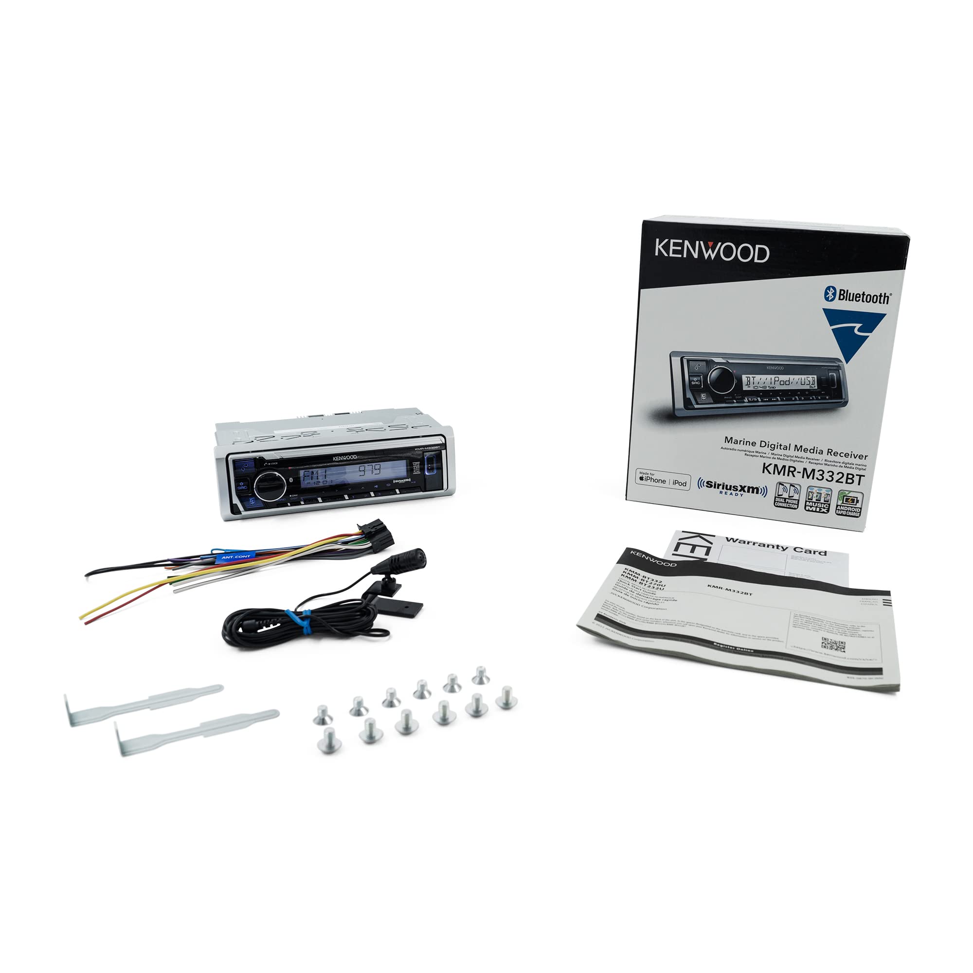 Foto 6 pulgar | Estéreo Kenwood Kmr-m332bt Bluetooth Usb Mp3 Para Coches Y Barcos - Venta Internacional.
