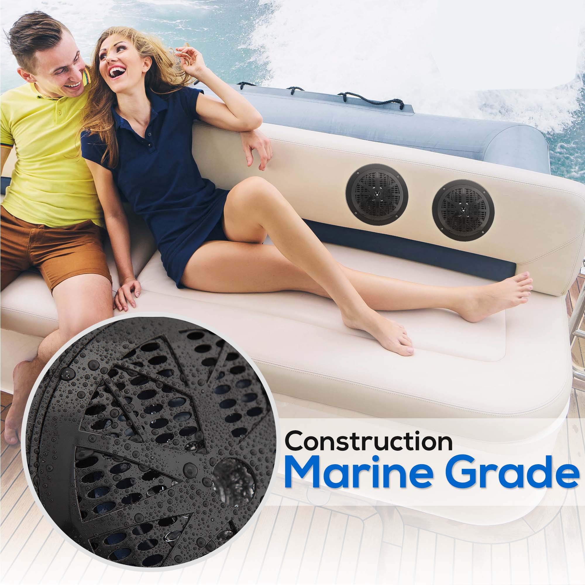 Foto 6 pulgar | Kit De Receptor Estéreo Y Altavoz Bluetooth Marine 300w Pyle - Venta Internacional.