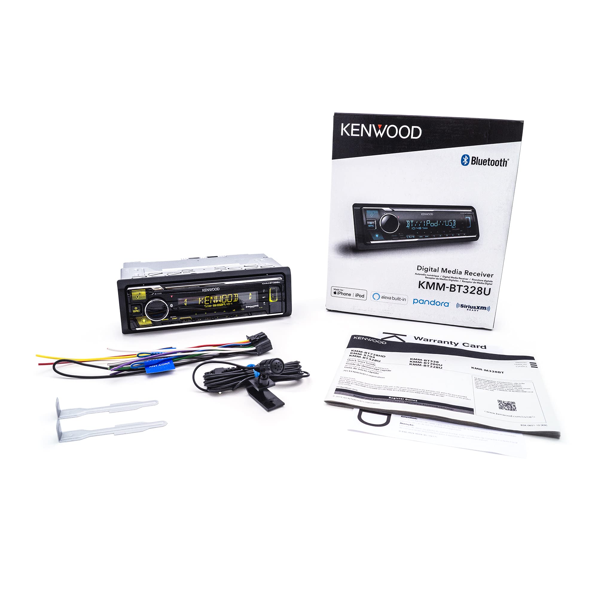 Foto 7 pulgar | Radio Estéreo Para Coche Kenwood Kmm-bt328u Bluetooth Usb Am/fm - Venta Internacional.