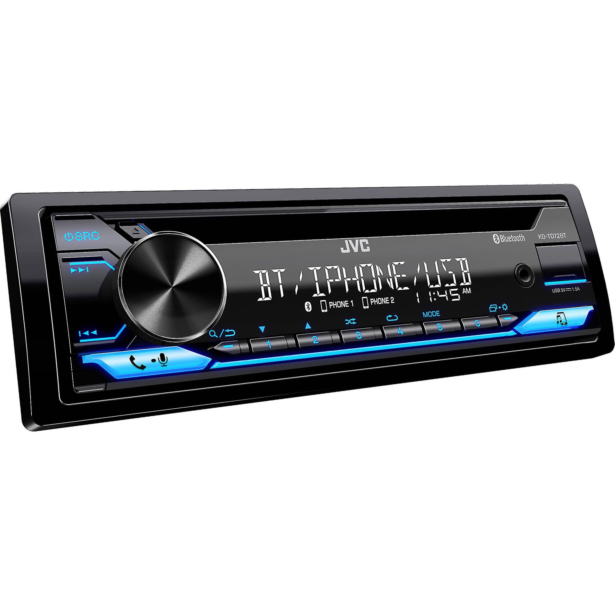 Foto 3 pulgar | Receptor Estéreo Para Coche Jvc Kd-td72bt Bluetooth Usb Am/fm Cd - Venta Internacional.