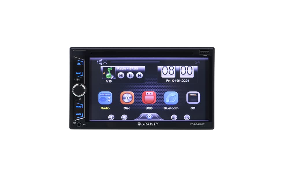 Foto 5 pulgar | Receptor Estéreo Para Coche Gravity D910bt Con Pantalla Táctil Hd De 6.2 Pulgadas - Venta Internacional.
