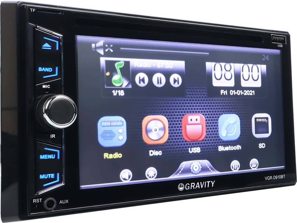 Foto 6 pulgar | Receptor Estéreo Para Coche Gravity D910bt Con Pantalla Táctil Hd De 6.2 Pulgadas - Venta Internacional.