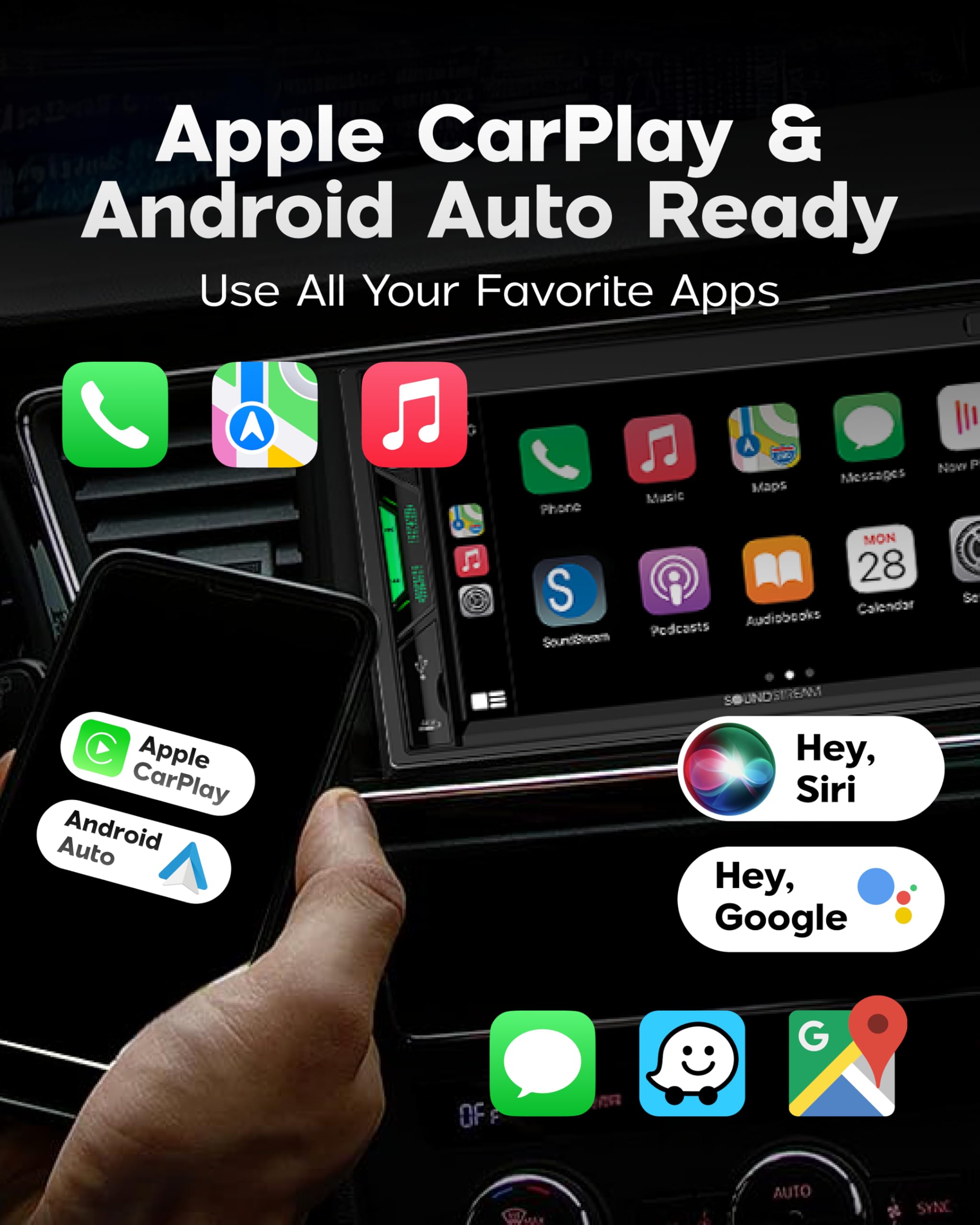 Foto 2 | Sistema Estéreo para Coche Soundstream Vrcpaa-7drm Con Apple Carplay Y Android - Venta Internacional