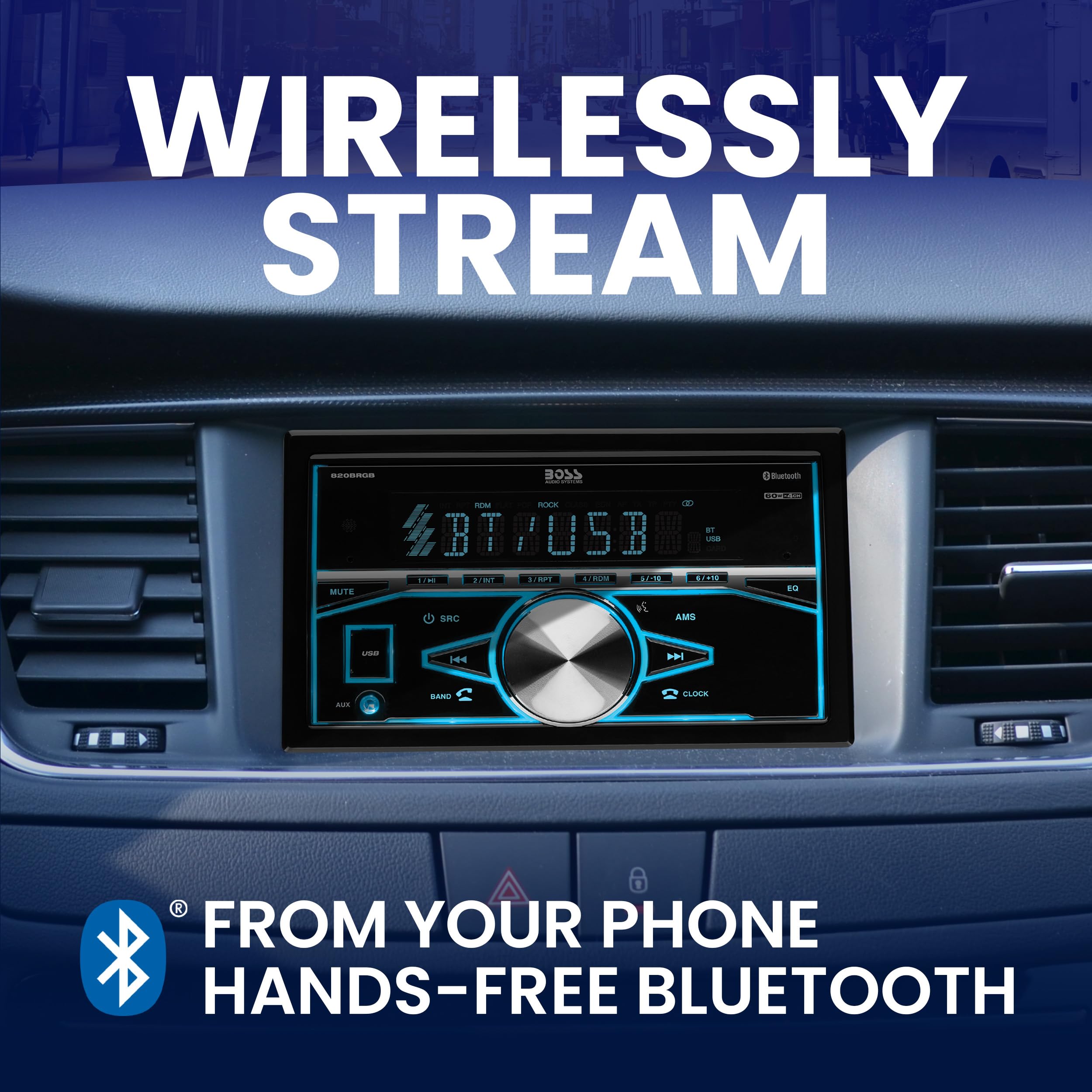 Foto 3 pulgar | Sistema Estéreo para Coche Boss Audio Systems 820brgb Double Din Bluetooth - Venta Internacional