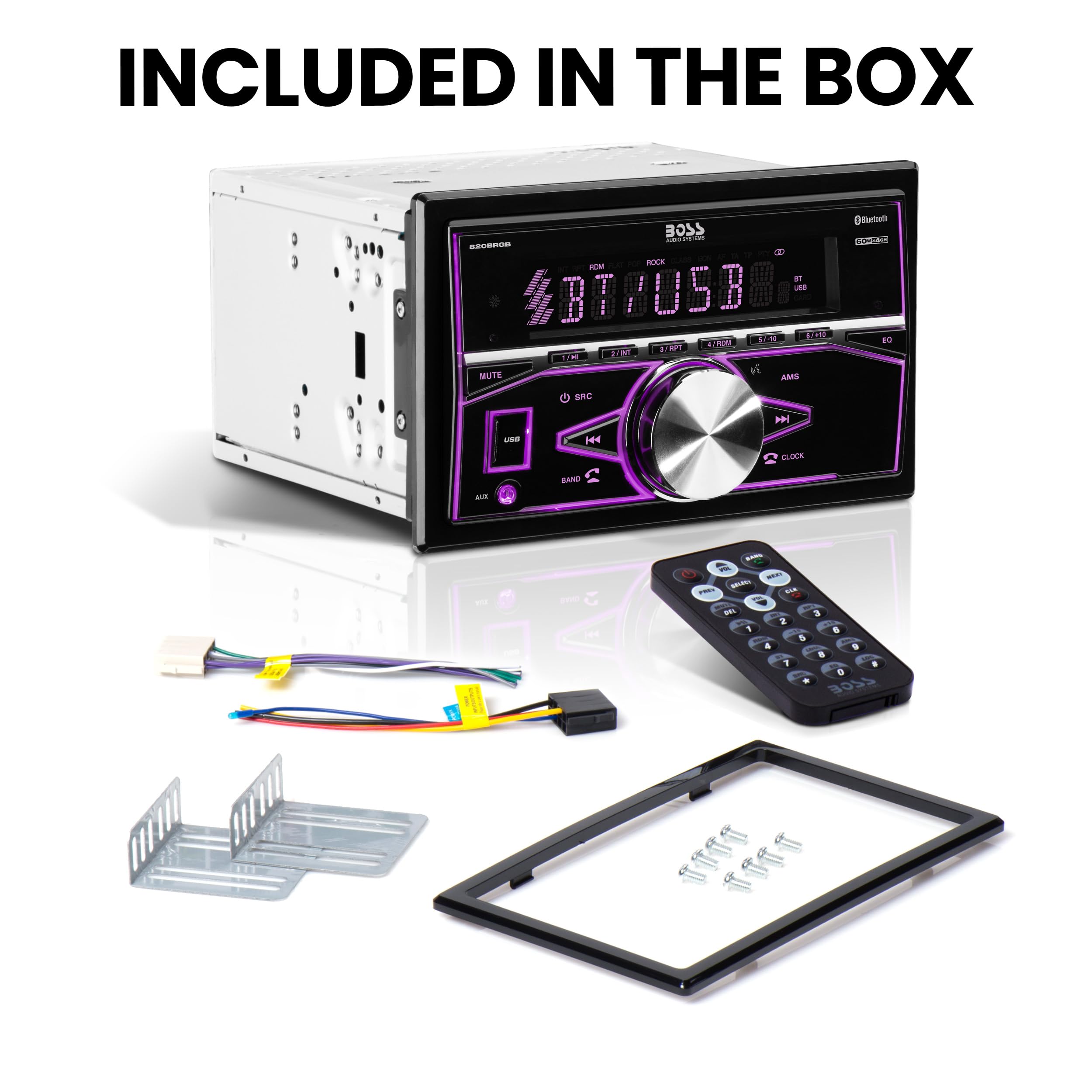 Foto 7 pulgar | Sistema Estéreo para Coche Boss Audio Systems 820brgb Double Din Bluetooth - Venta Internacional