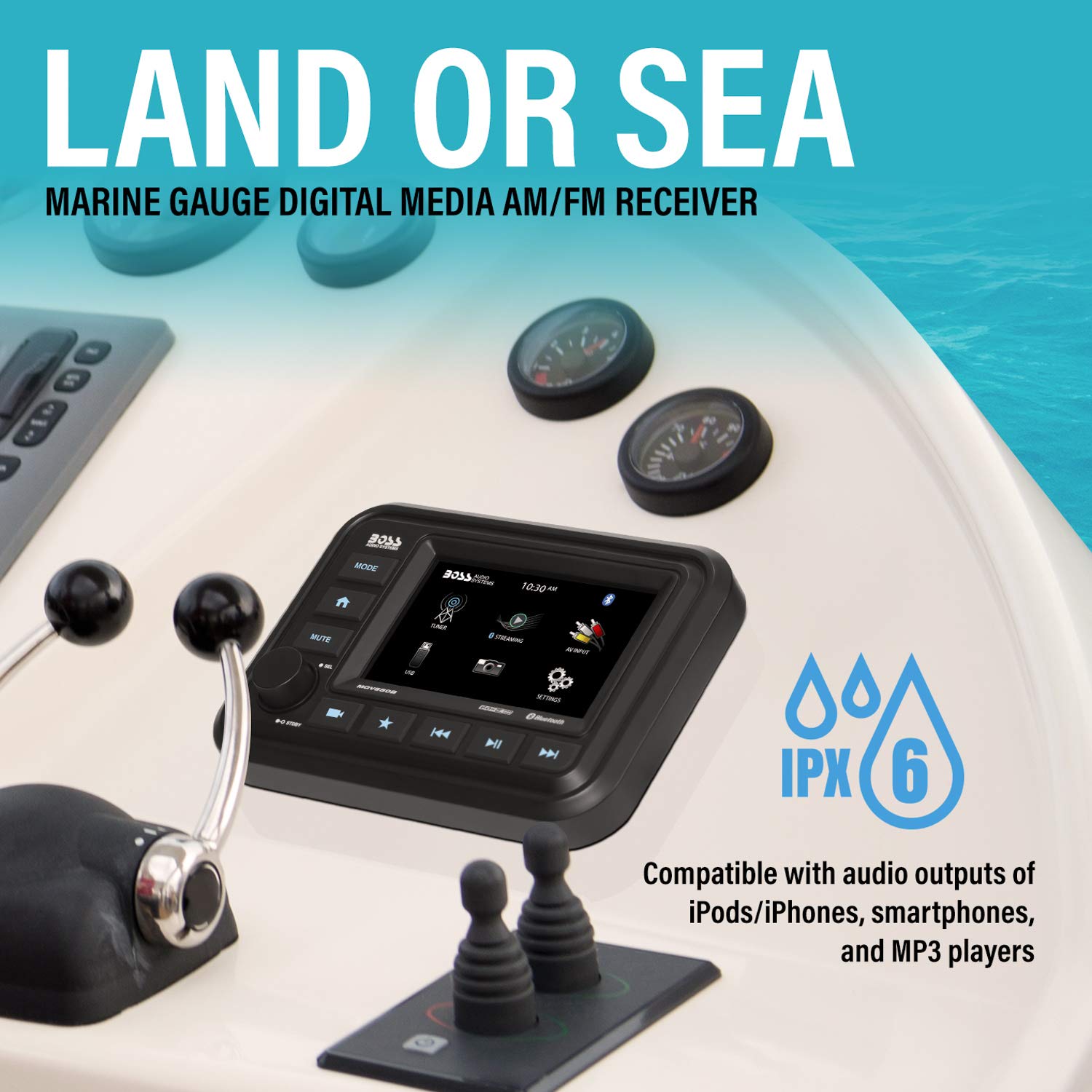 Foto 3 pulgar | Receptor Marine Gauge Boss Audio Systems Mgv550b 13 cm Touch - Venta Internacional