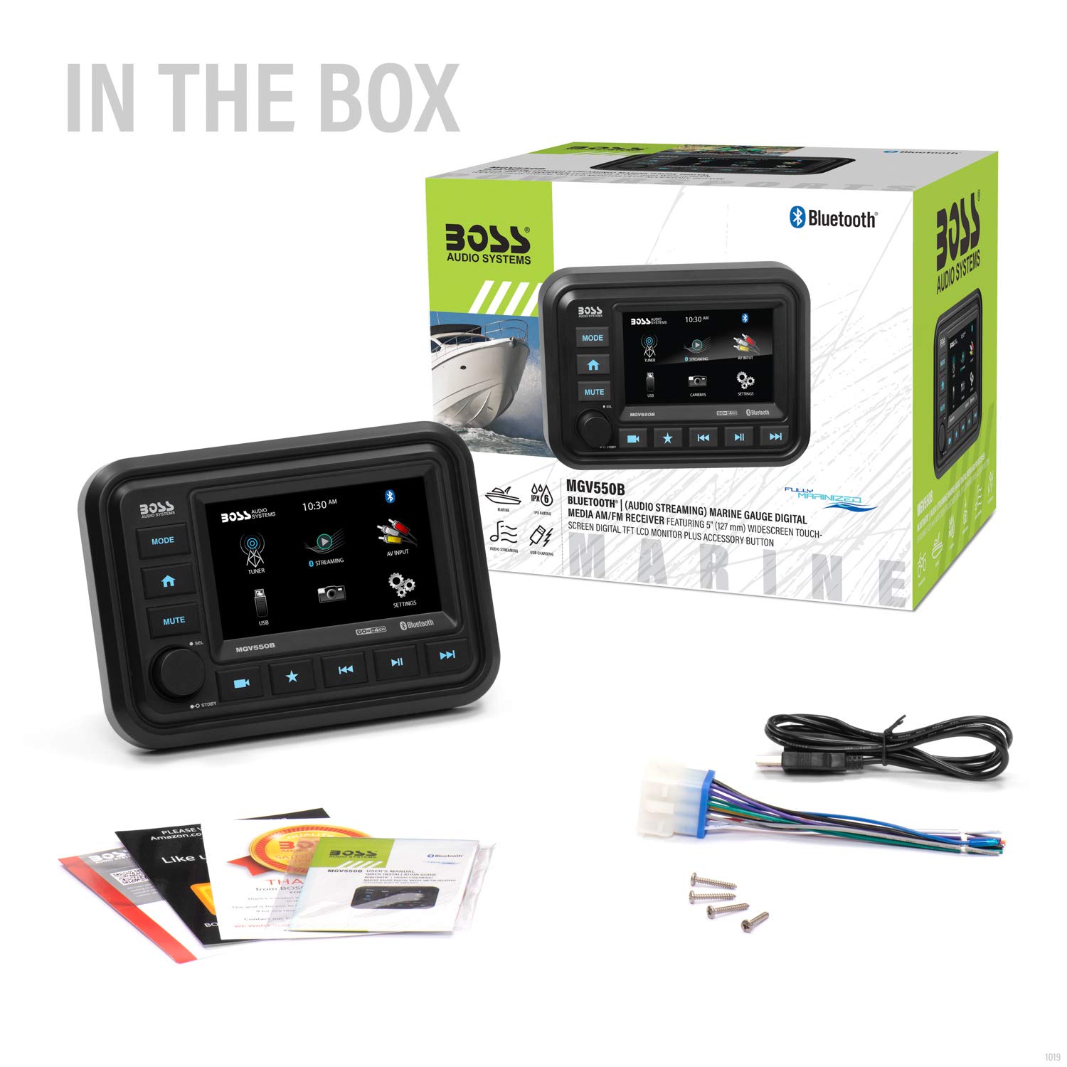 Foto 7 | Receptor Marine Gauge Boss Audio Systems Mgv550b 13 cm Touch - Venta Internacional