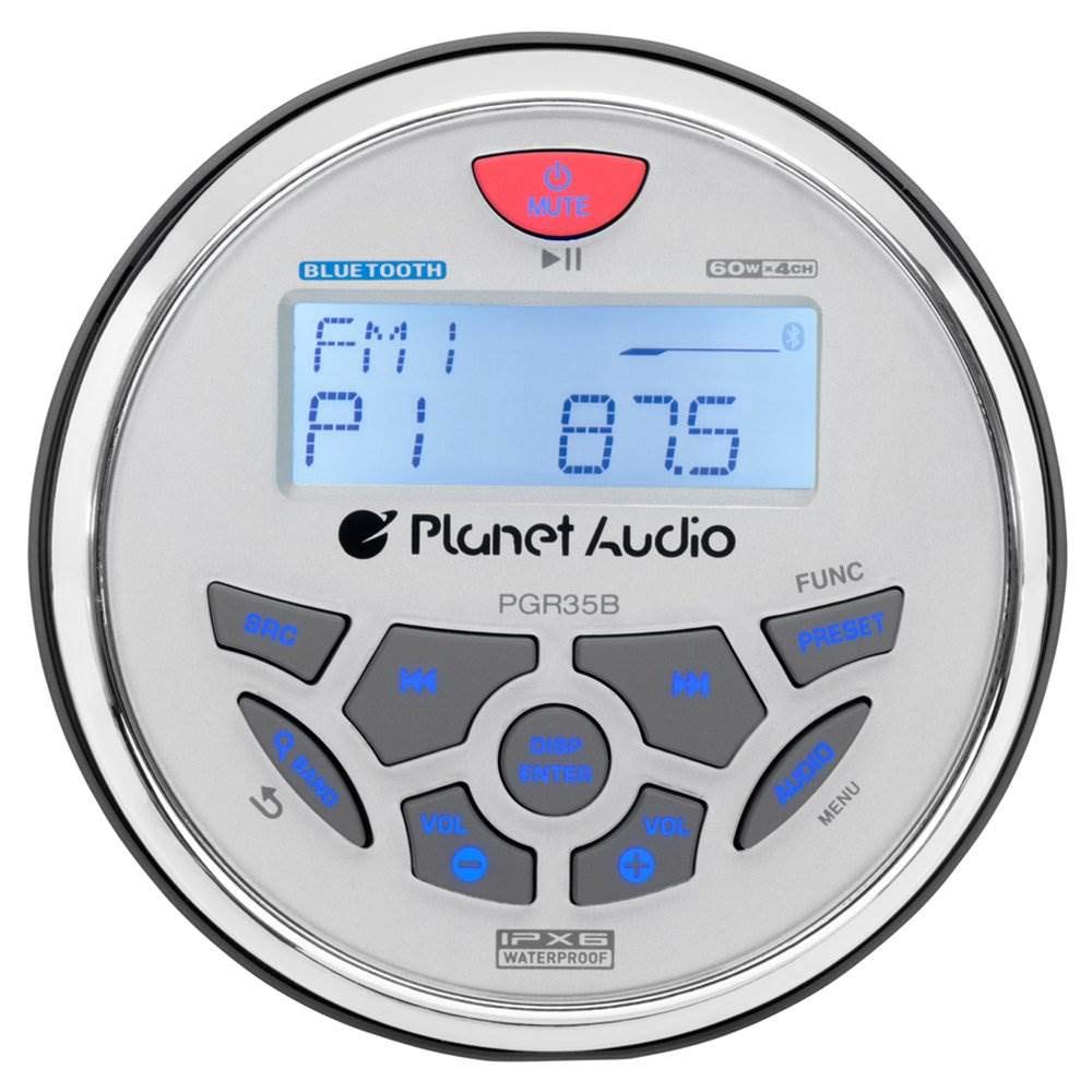 Foto 3 pulgar | Receptor Estéreo de Indicadores Marine Boat Planet Audio PGR35B Bluetooth - Venta Internacional